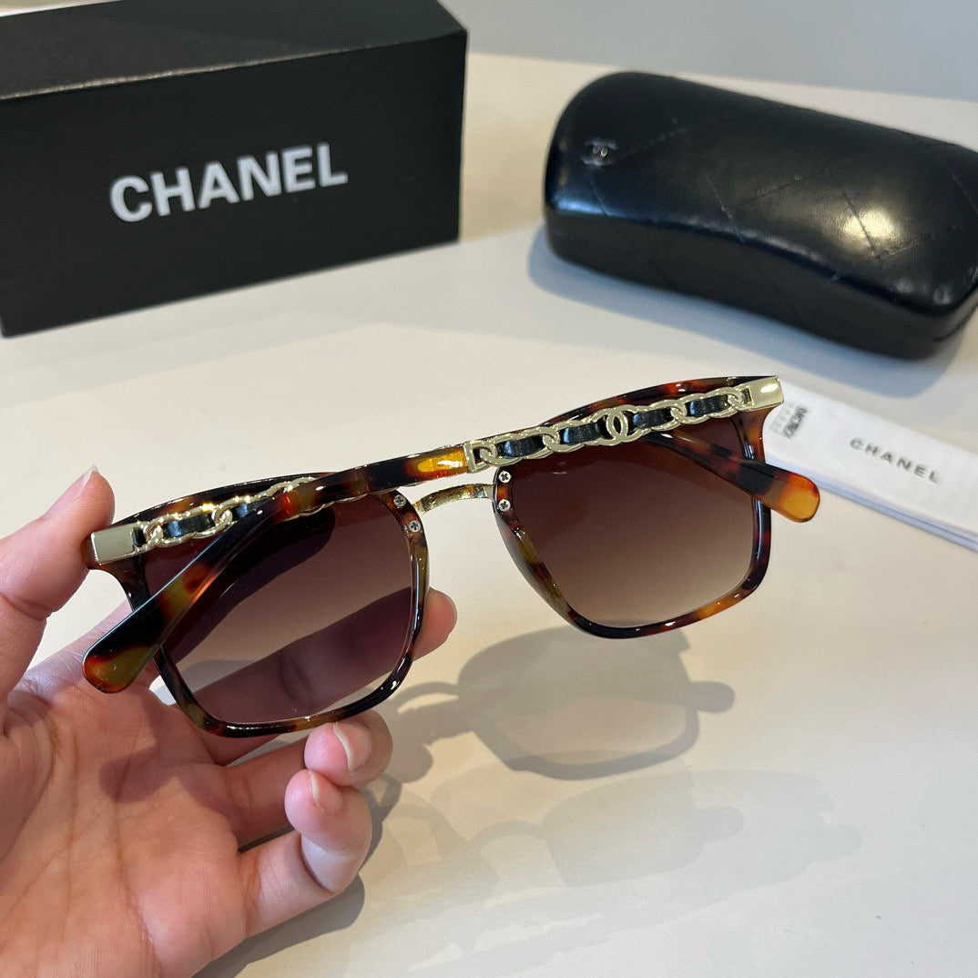 Chanel Oversized Red Lens Sunglasses for Men & Women - detail image 5