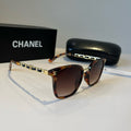 Chanel Oversized Red Lens Sunglasses for Men & Women