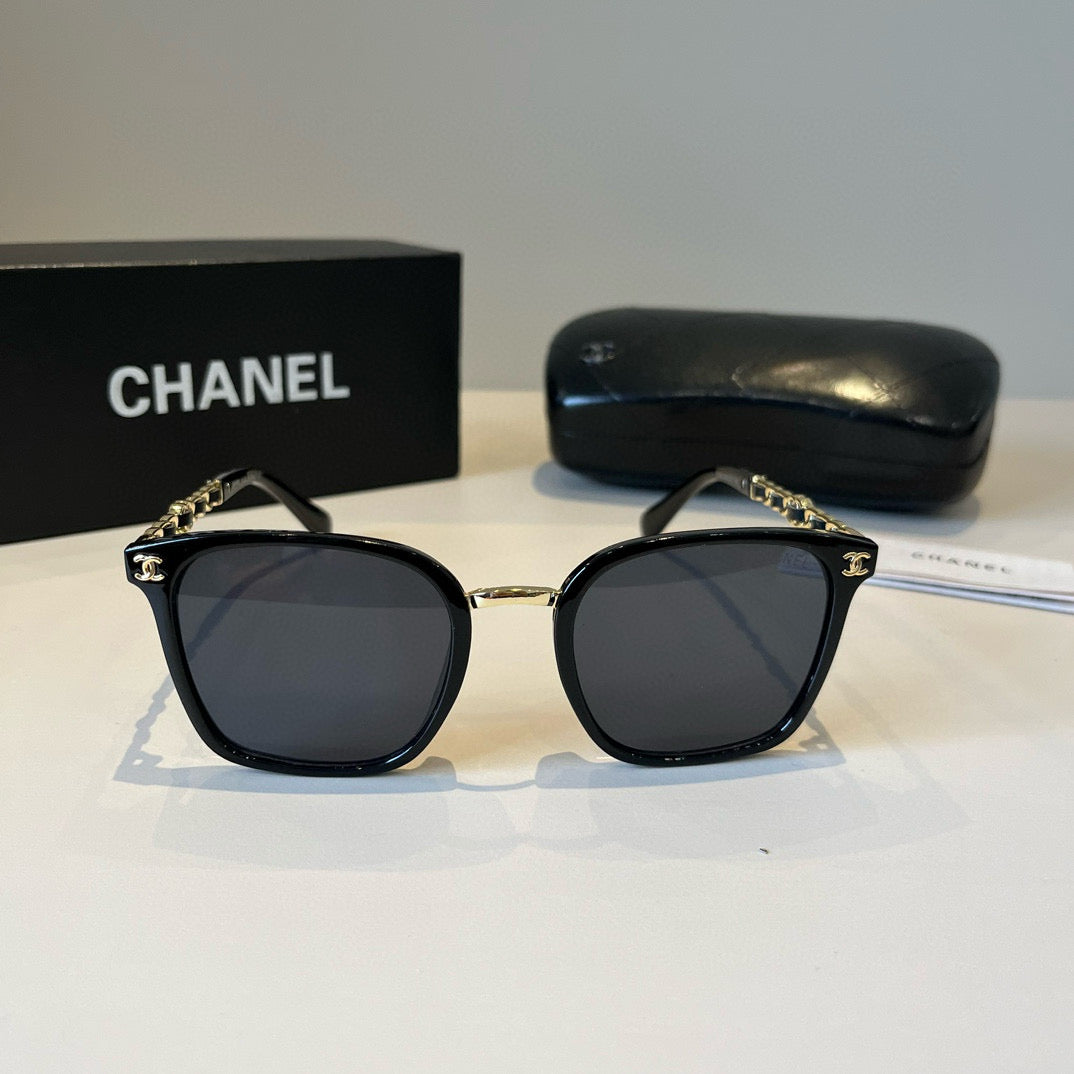 Chanel Oversized Black Lens Sunglasses for Men & Women - 493479 - detail image 2