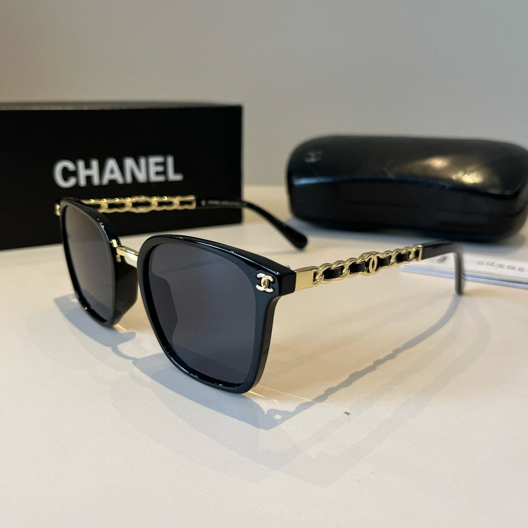 Chanel Oversized Black Lens Sunglasses for Men & Women - 493479 - detail image 3