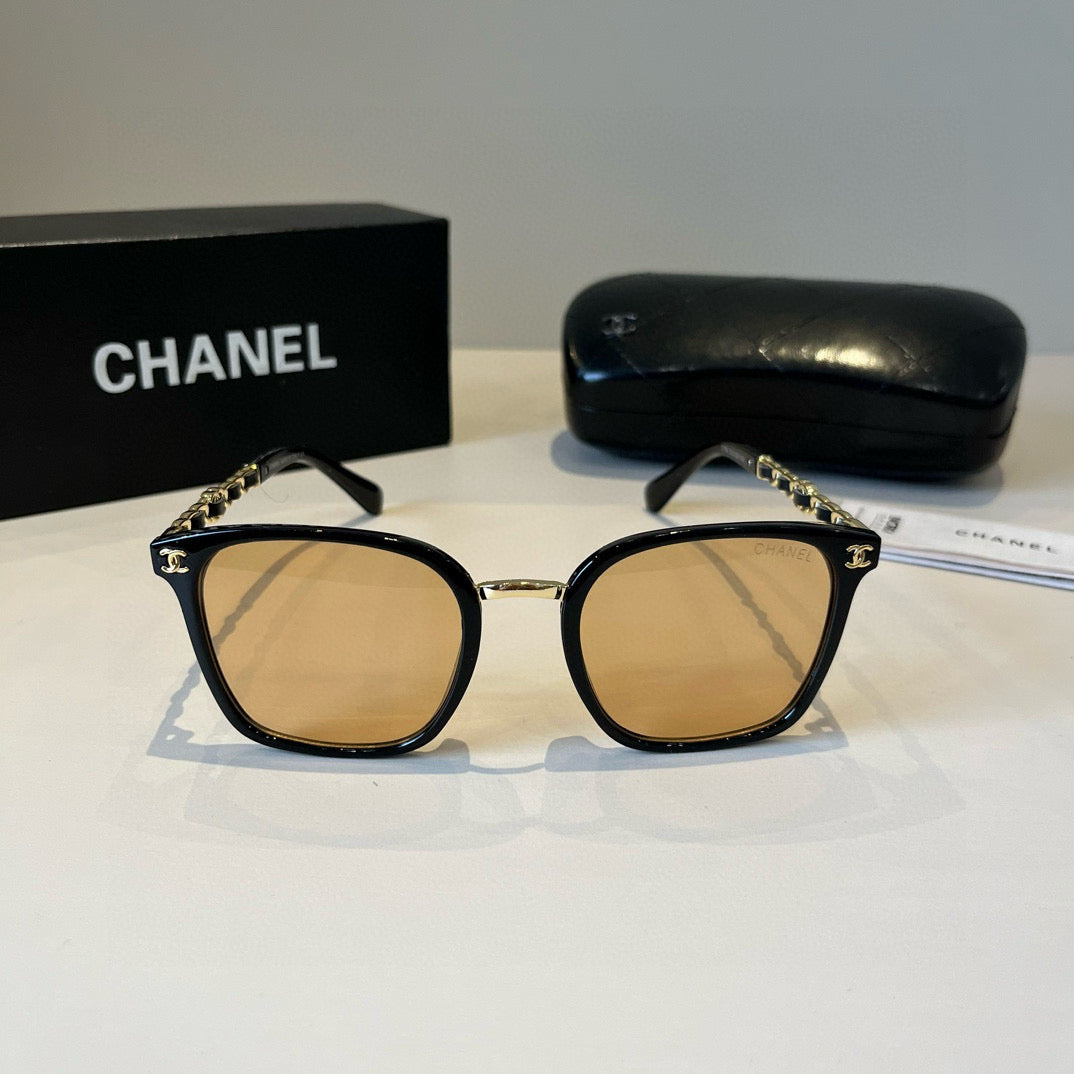 Chanel Oversized Gold Lens Sunglasses for Men & Women - 493480 - detail image 2