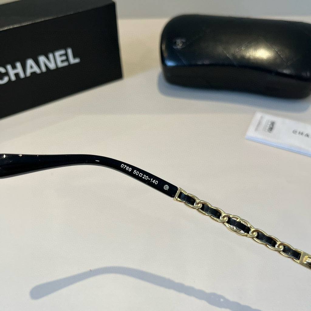 Chanel Oversized Gold Lens Sunglasses for Men & Women - 493480 - detail image 11