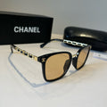 Chanel Oversized Gold Lens Sunglasses for Men & Women - 493480