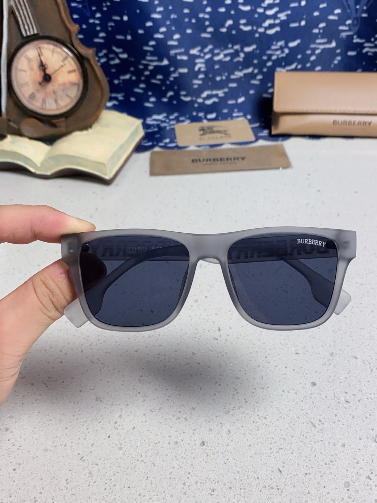 Burberry Fashion Blue Lens Sunglasses for Men & Women - 487418 - detail image 4