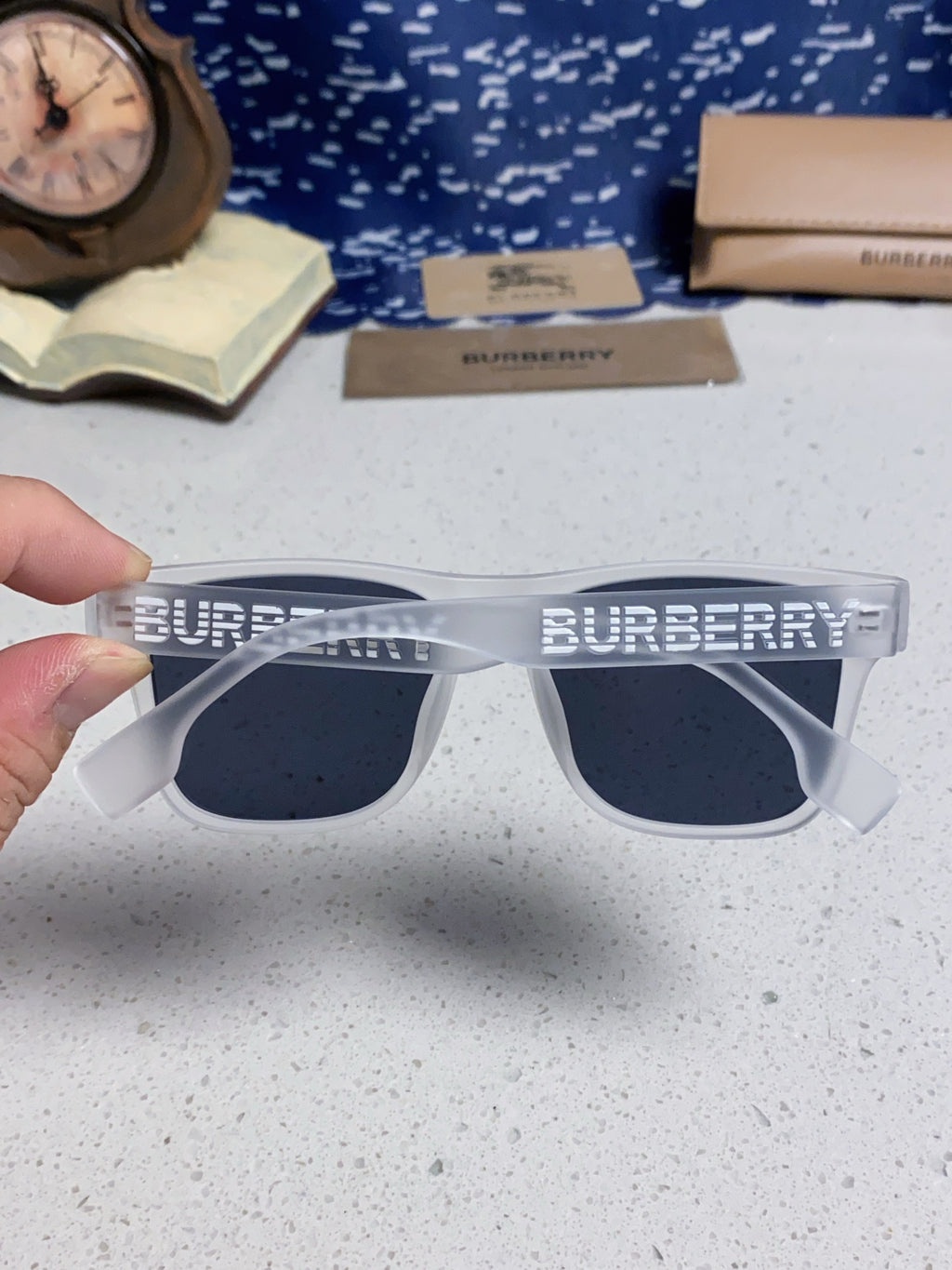 Burberry Fashion Blue Lens Sunglasses for Men & Women - 432512 - detail image 5