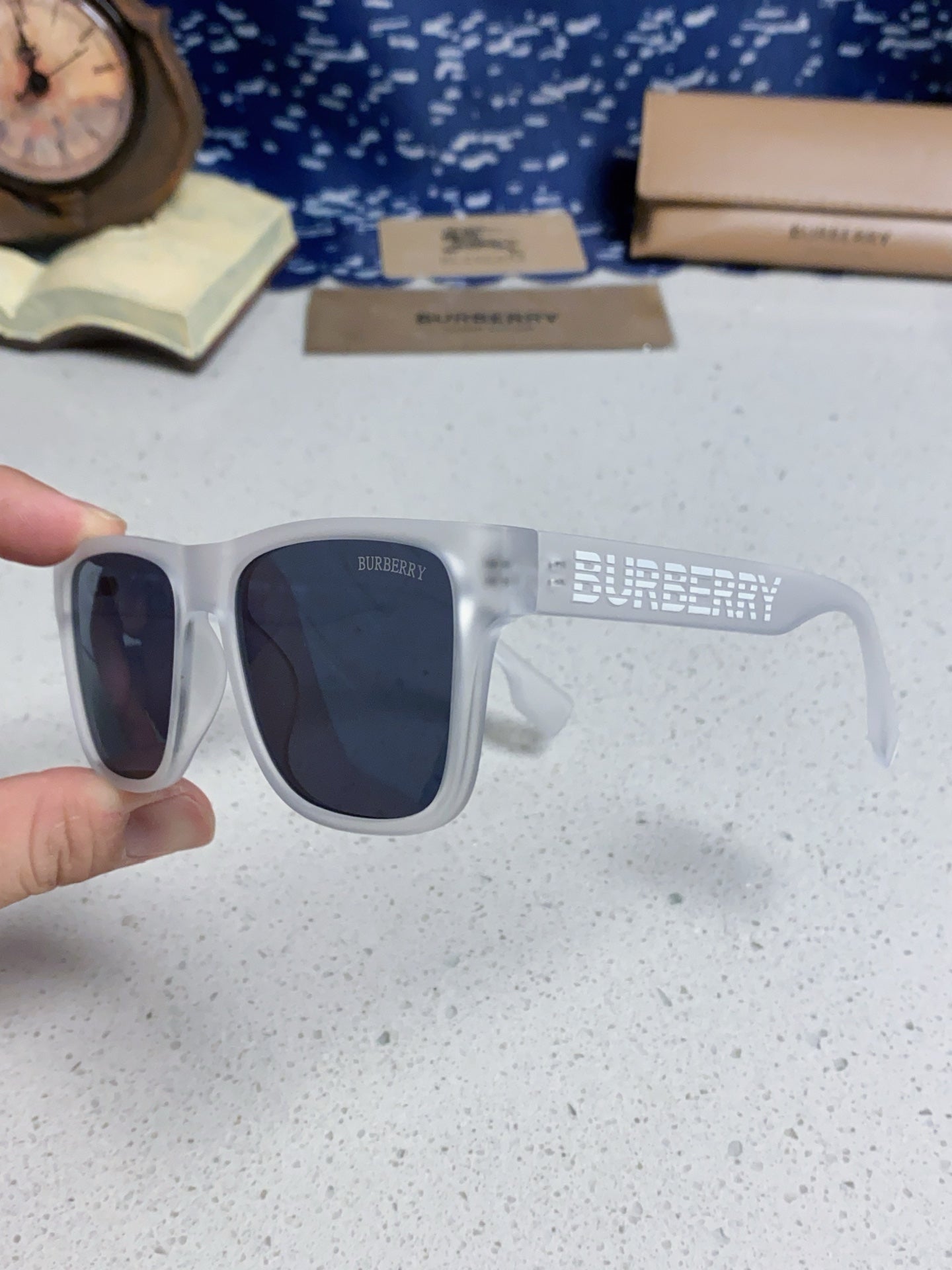 Burberry Fashion Blue Lens Sunglasses for Men & Women - 487419 - detail image 6