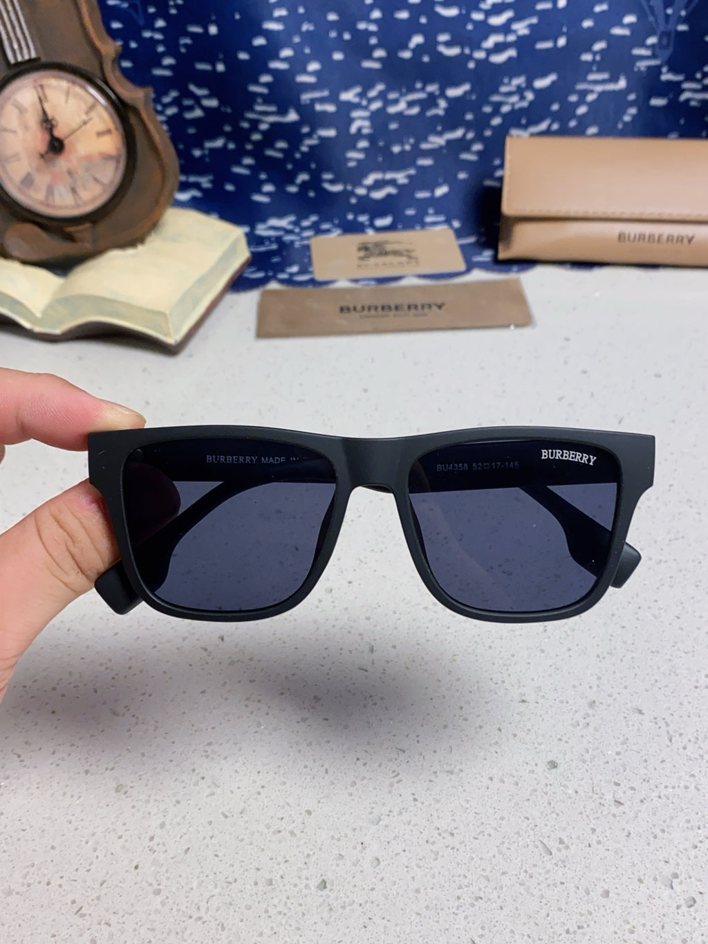 Burberry Fashion Blue Lens Sunglasses for Men & Women - 487422 - detail image 4