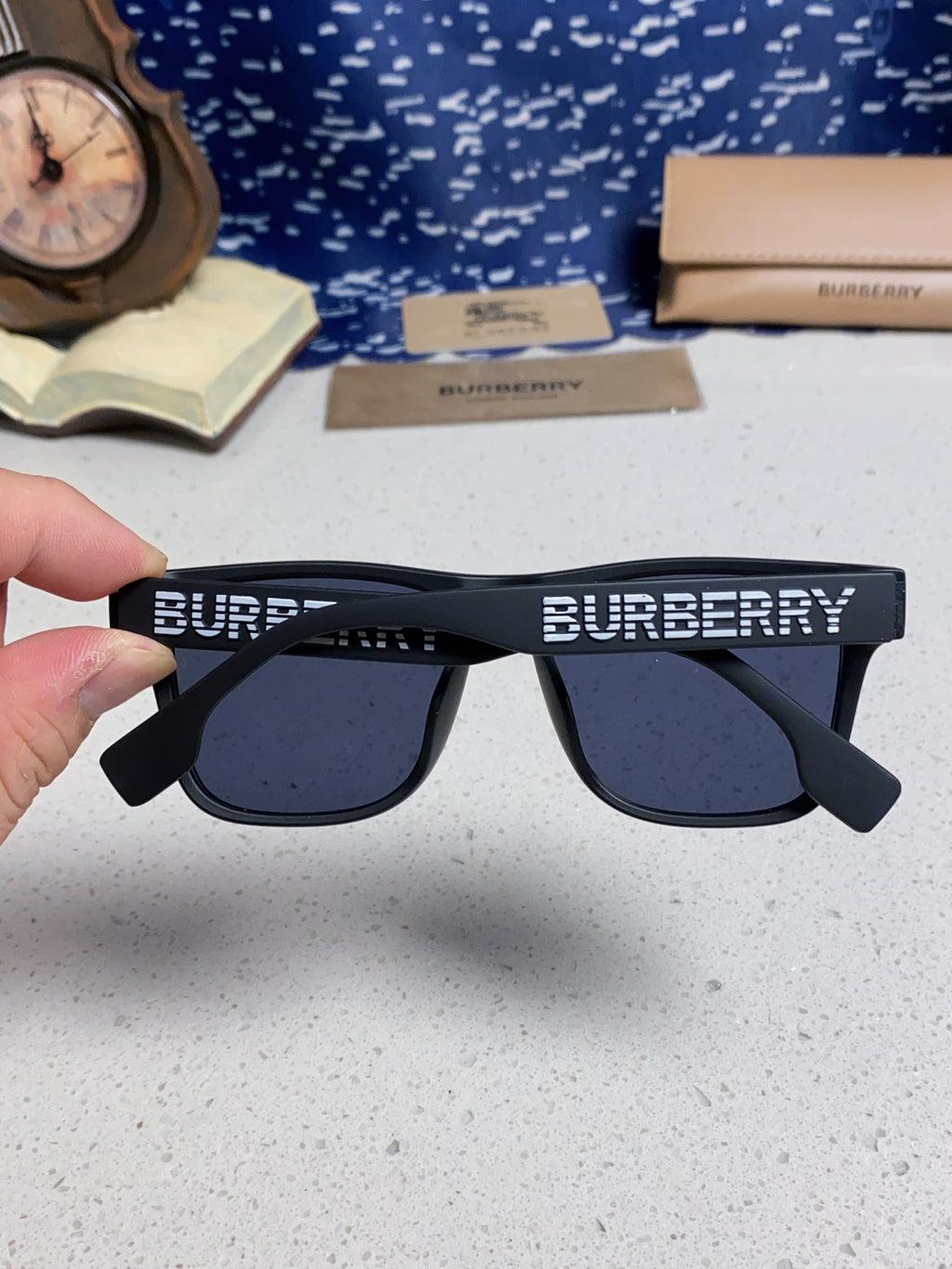 Burberry Fashion Blue Lens Sunglasses for Men & Women - 487422 - detail image 5