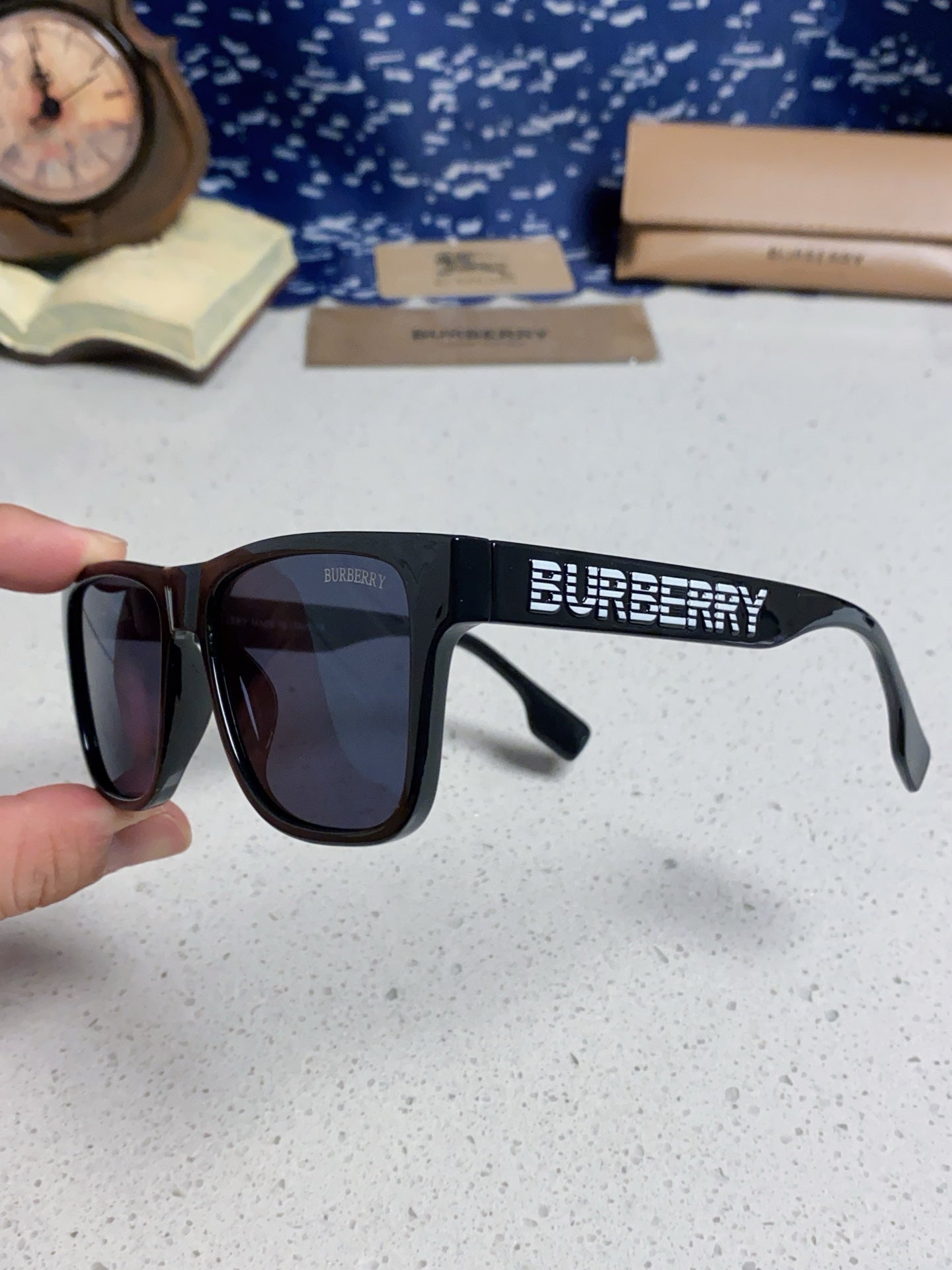 Burberry Fashion Blue Lens Sunglasses for Men & Women - 487421 - detail image 6