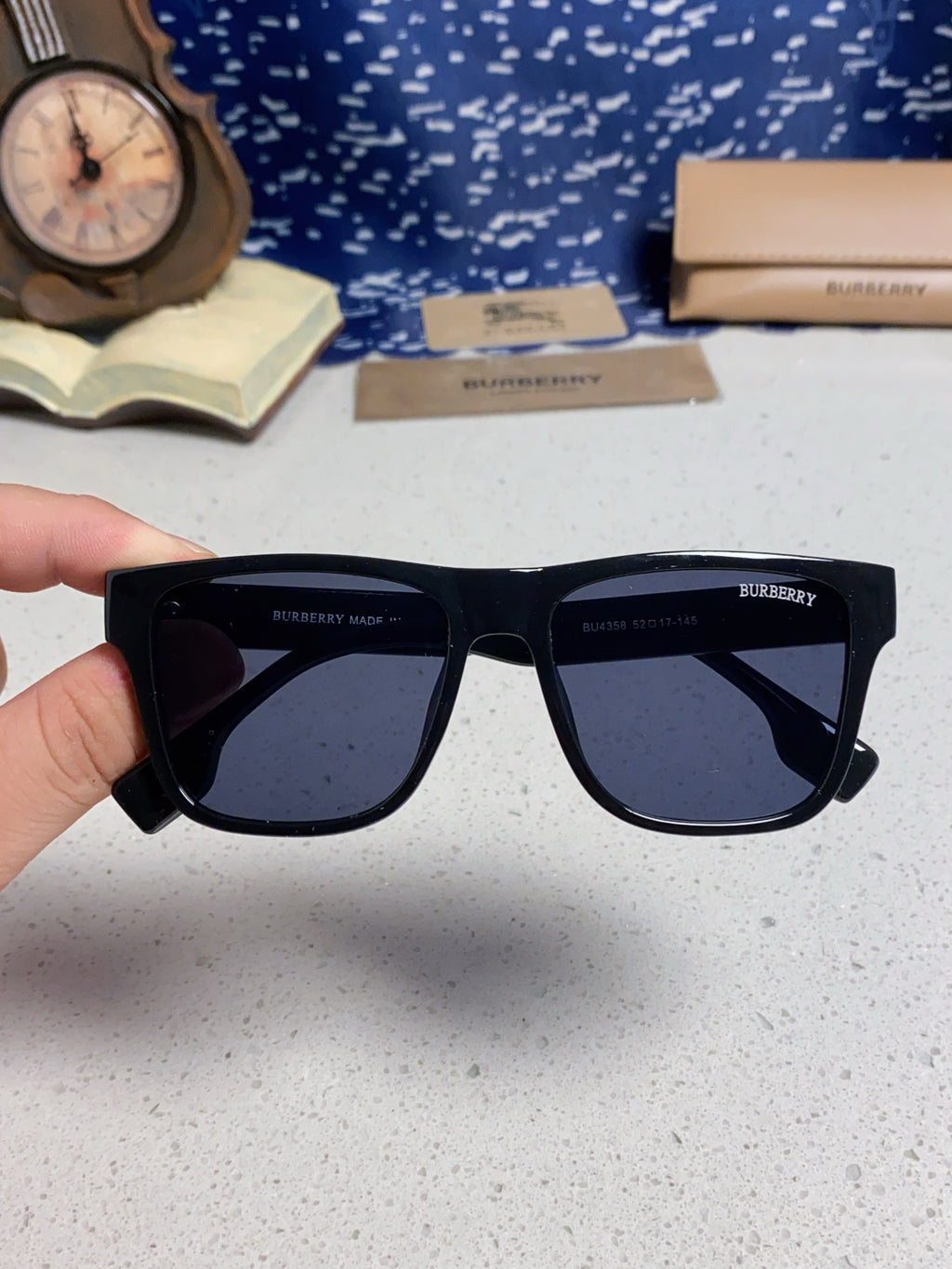 Burberry Fashion Blue Lens Sunglasses for Men & Women - 487421 - detail image 4