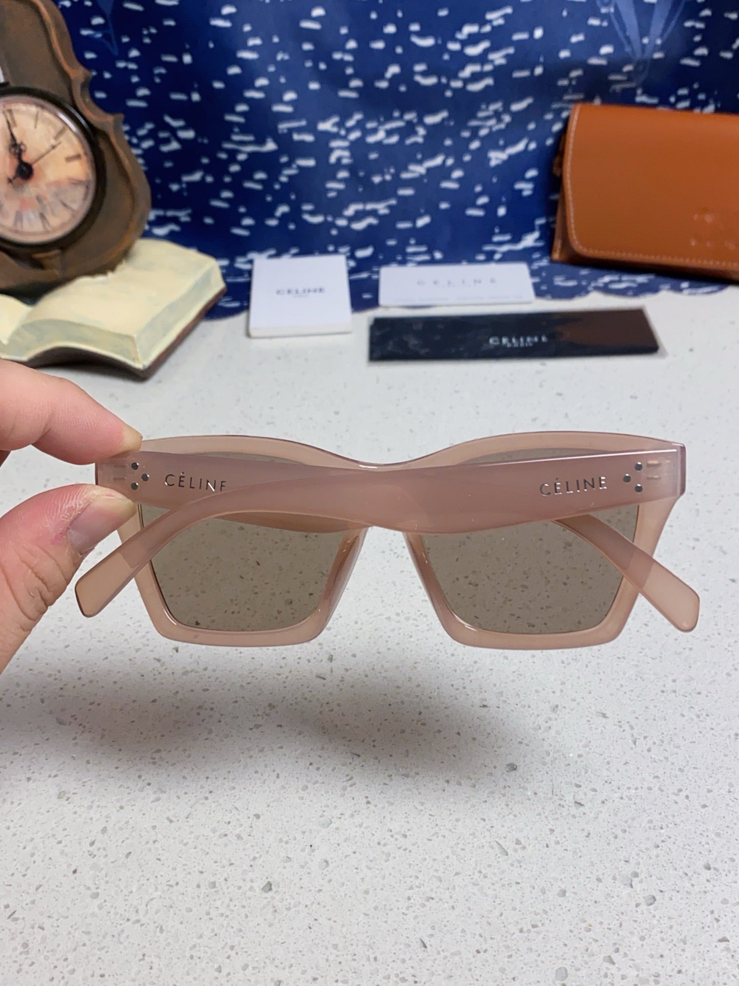 Celine Square Gray Lens Sunglasses for Men & Women - detail image 5