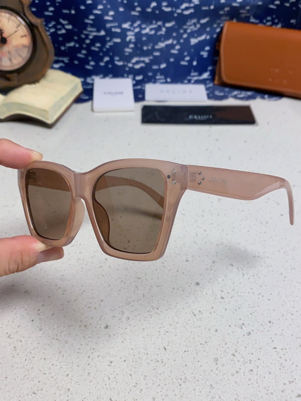 Celine Square Gray Lens Sunglasses for Men & Women - detail image 6