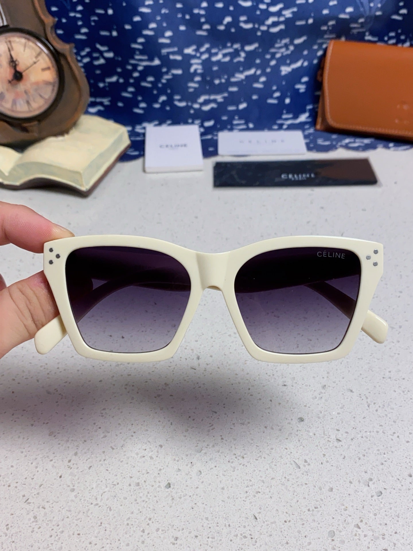 Celine Square Silver Lens Sunglasses for Men & Women - 486947 - detail image 4