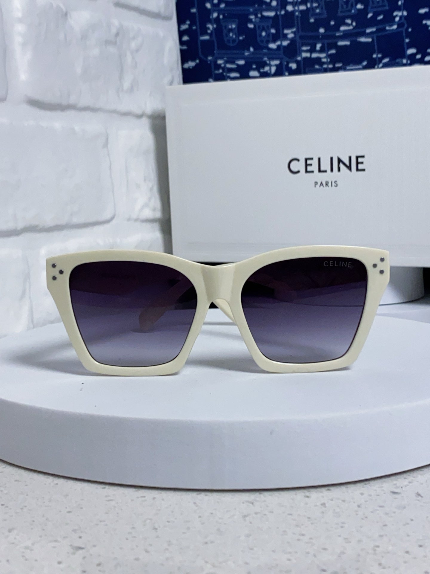 Celine Square Silver Lens Sunglasses for Men & Women - 486947 - detail image 2