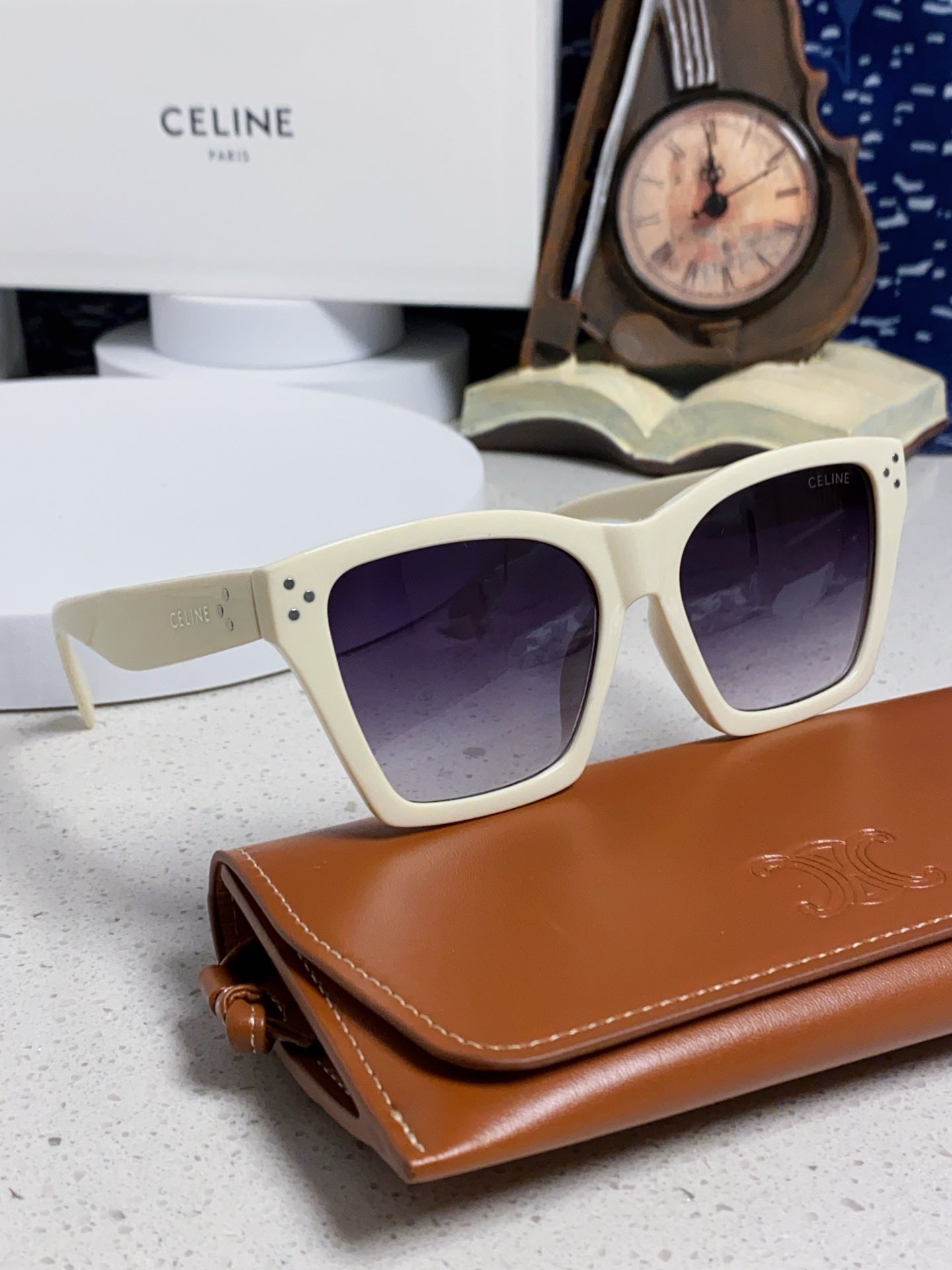 Celine Square Silver Lens Sunglasses for Men & Women - 486947 - detail image 10