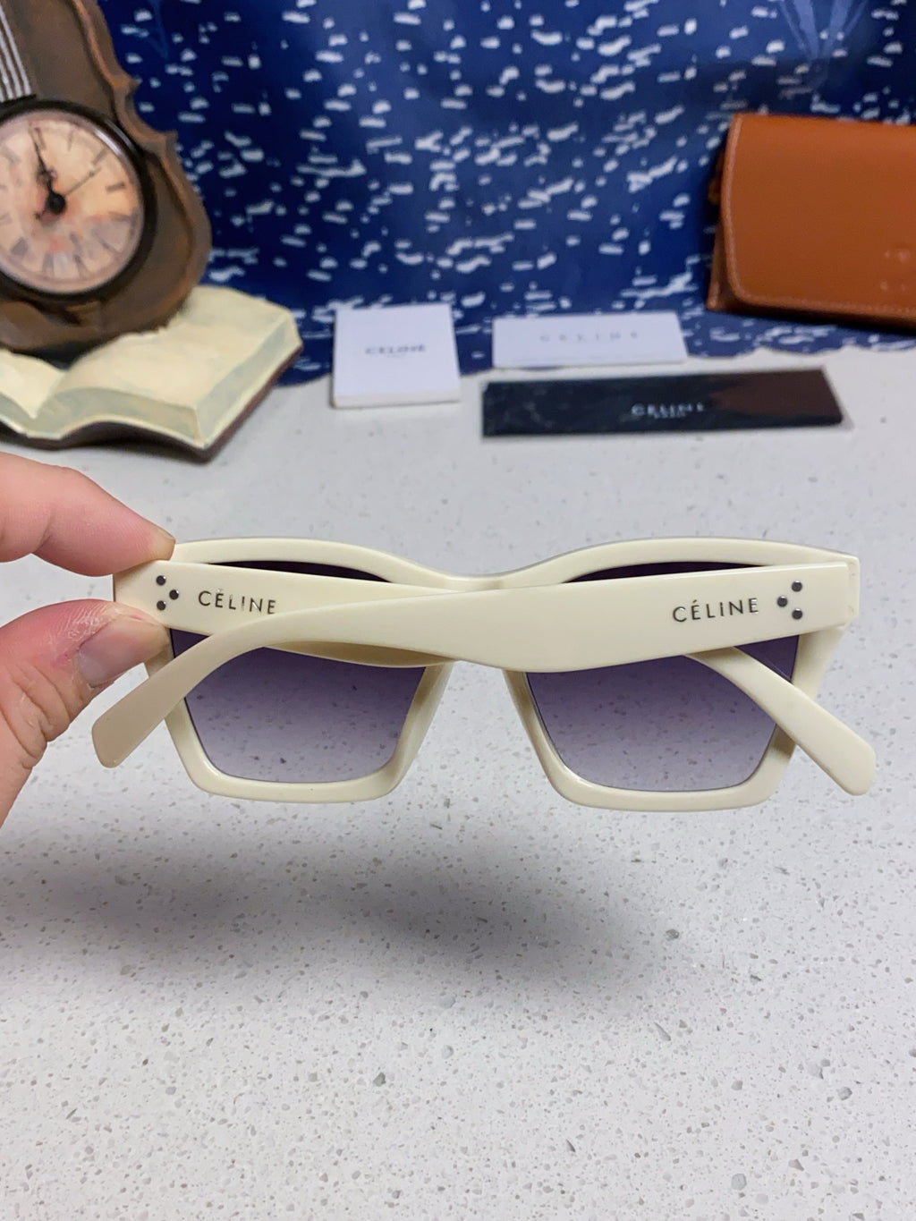 Celine Square Silver Lens Sunglasses for Men & Women - 486947 - detail image 5