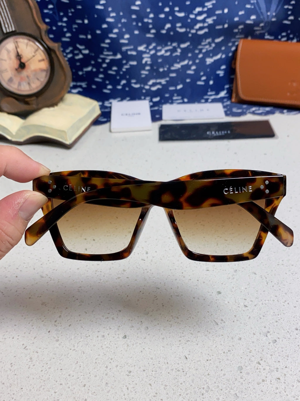 Celine Square Brown Lens Sunglasses for Men & Women - 486948 - detail image 5