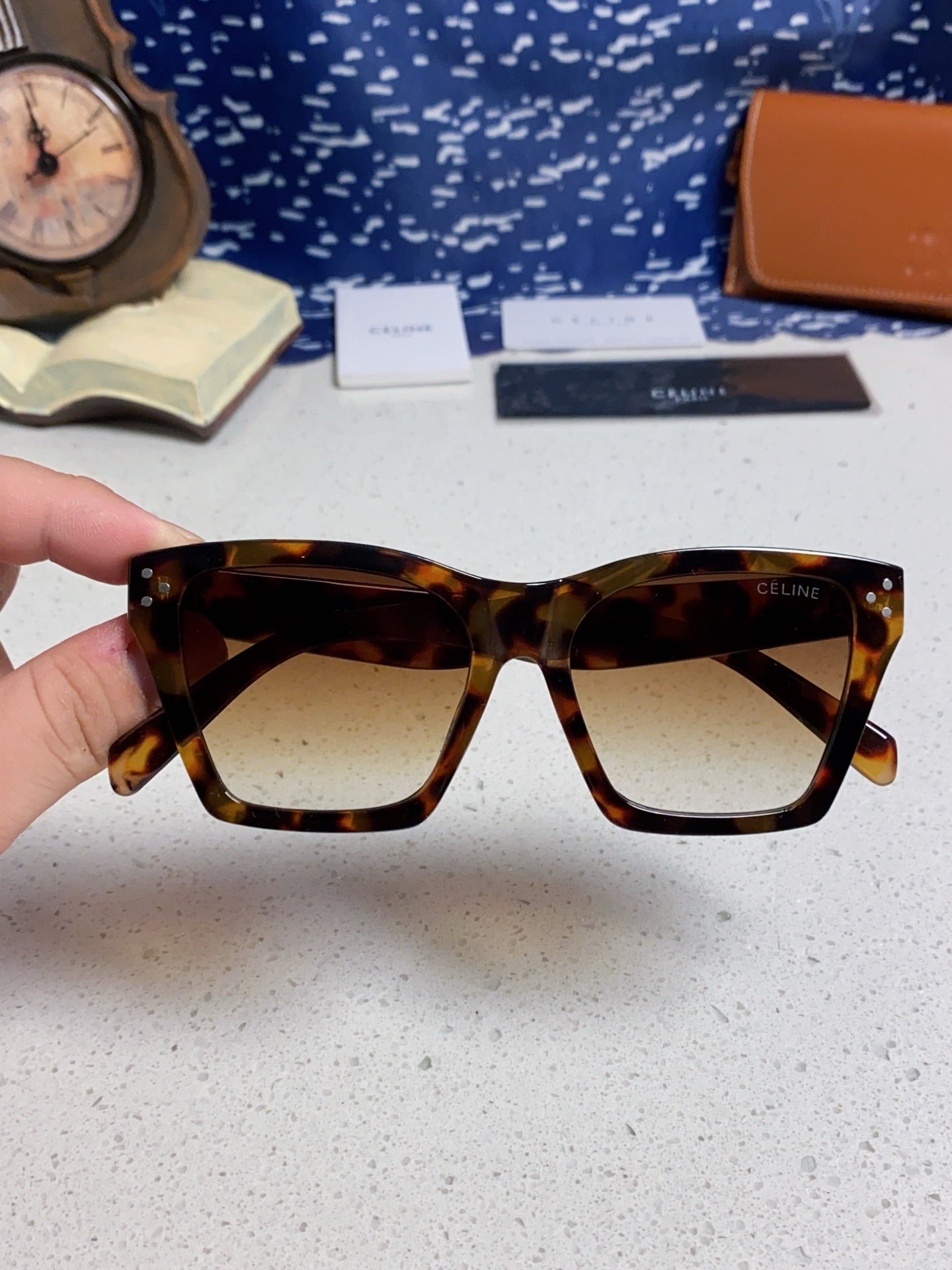 Celine Square Brown Lens Sunglasses for Men & Women - 486948 - detail image 4