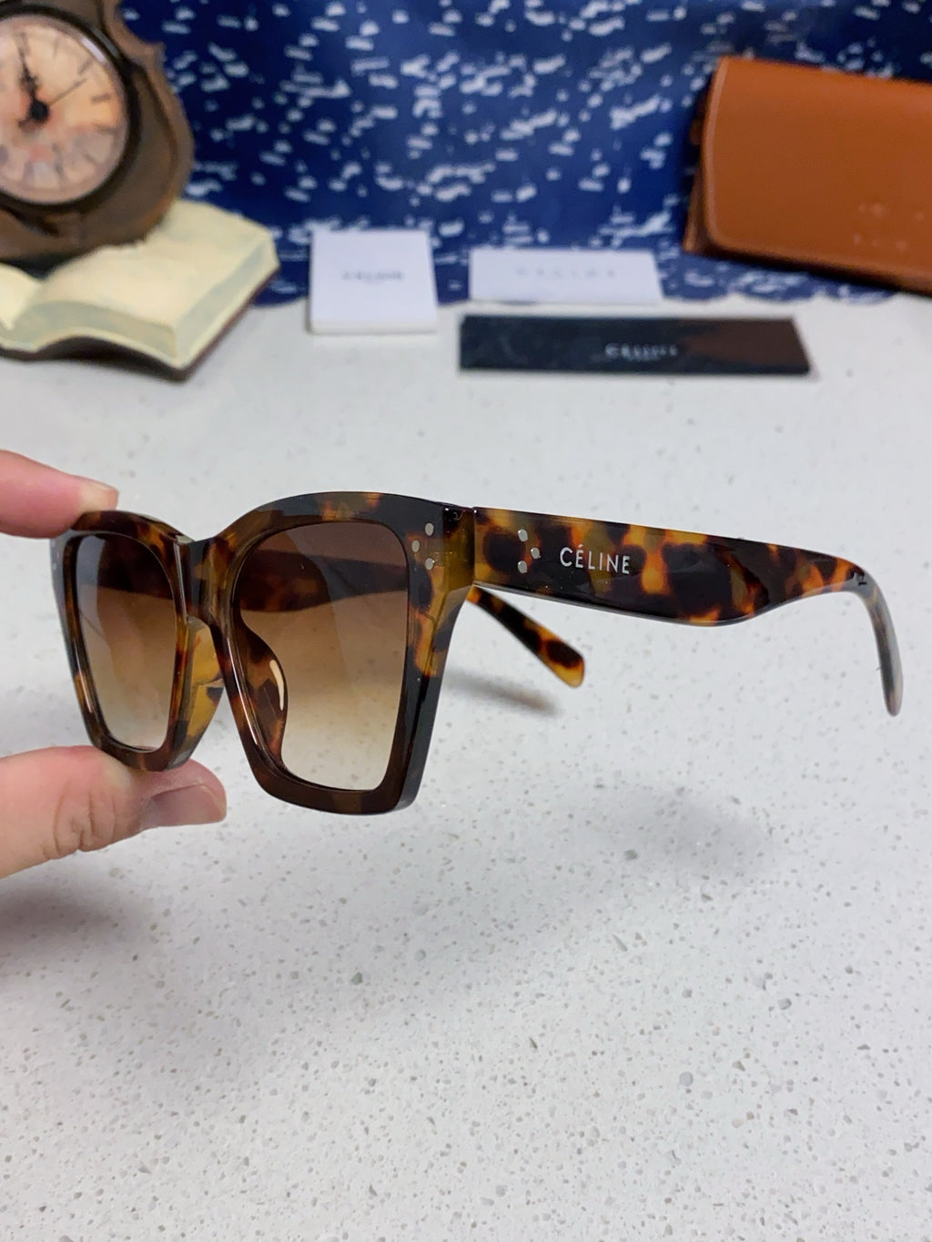 Celine Square Brown Lens Sunglasses for Men & Women - 486948 - detail image 6