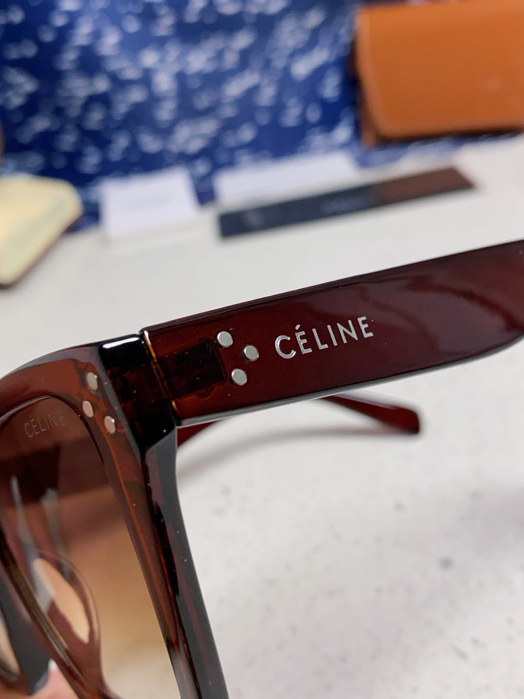 Celine Square Brown Lens Sunglasses for Men & Women - 486949 - detail image 7