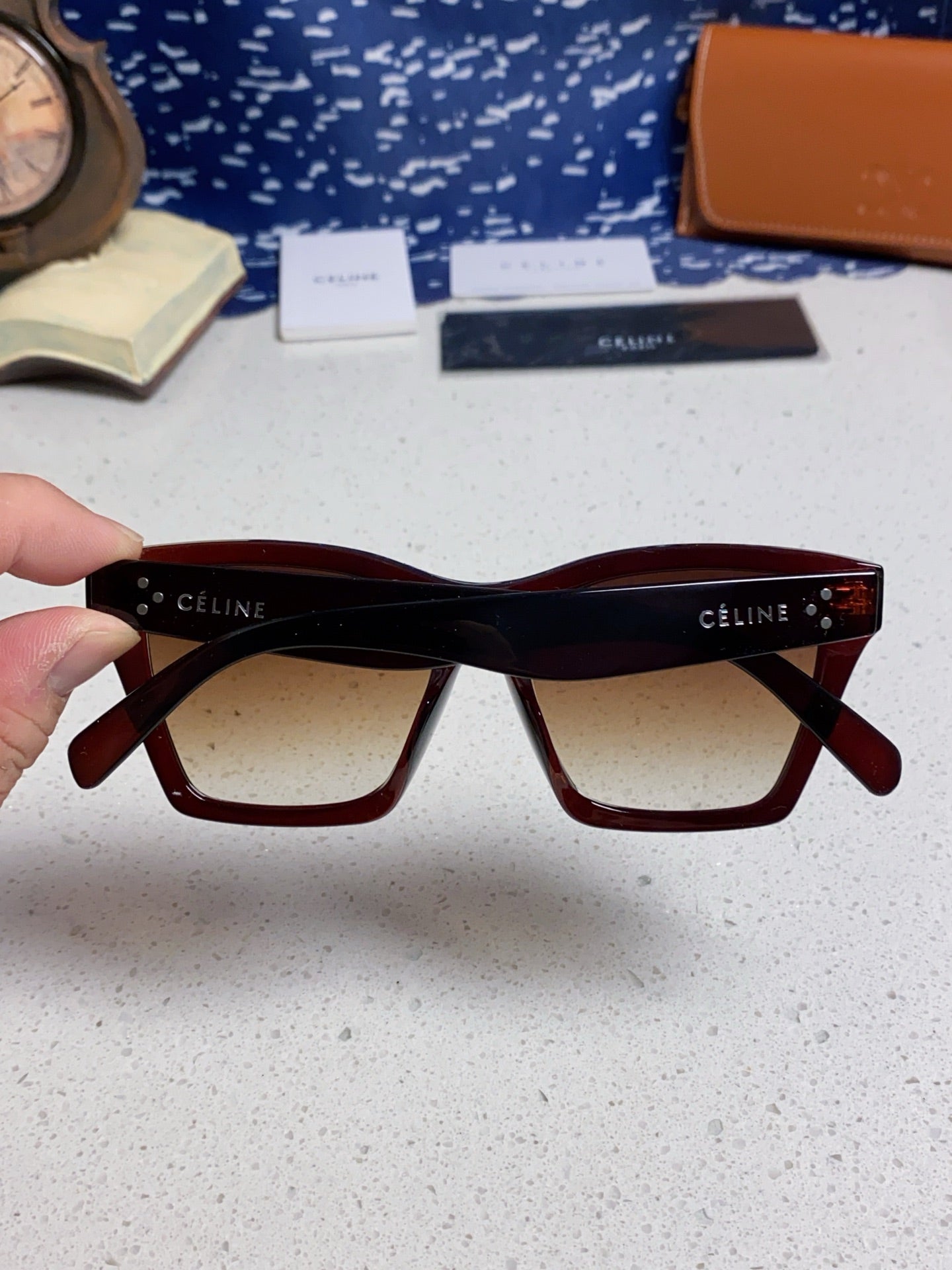 Celine Square Brown Lens Sunglasses for Men & Women - 486949 - detail image 5