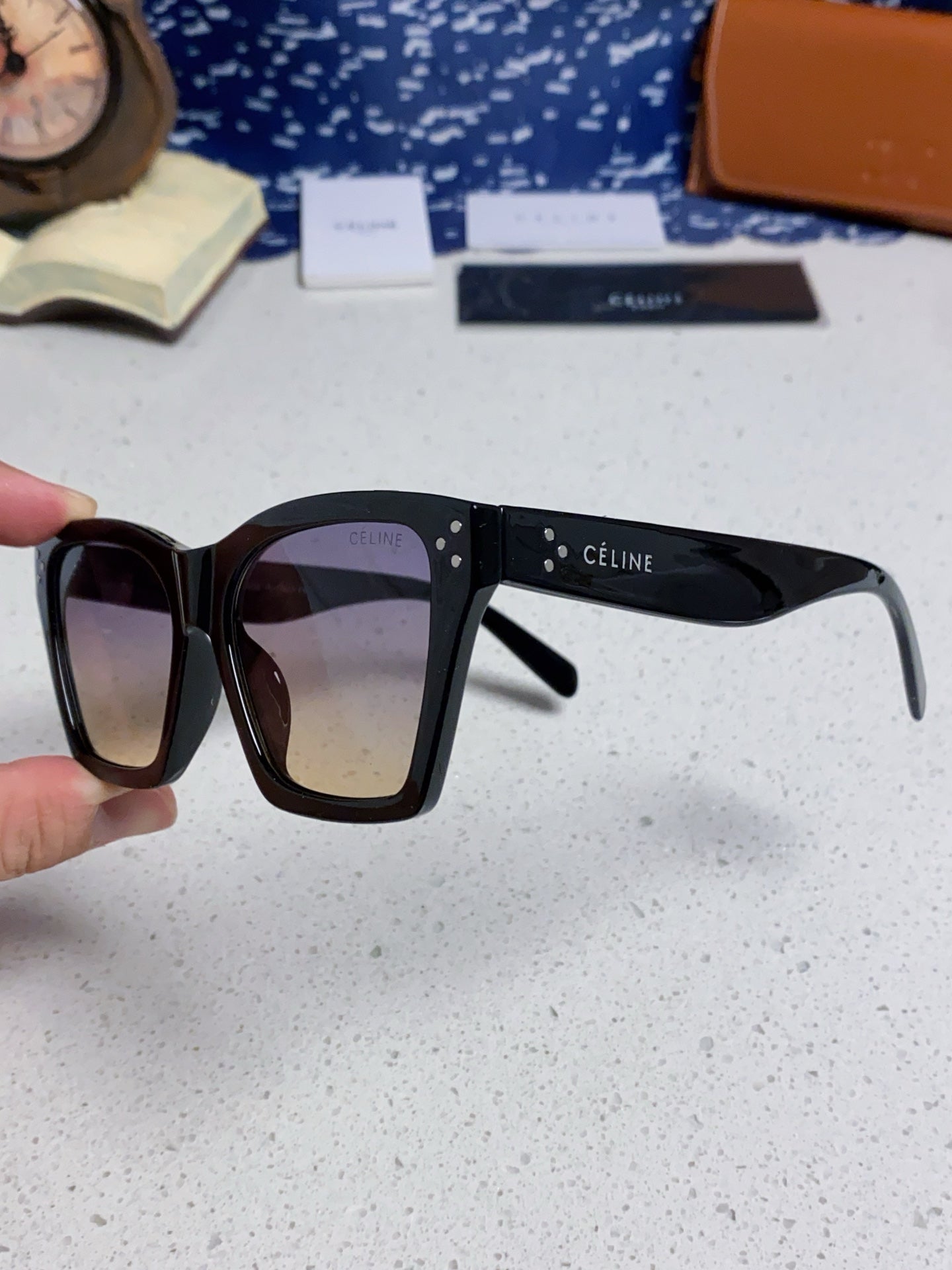Celine Square Silver Lens Sunglasses for Men & Women - 486950 - detail image 6