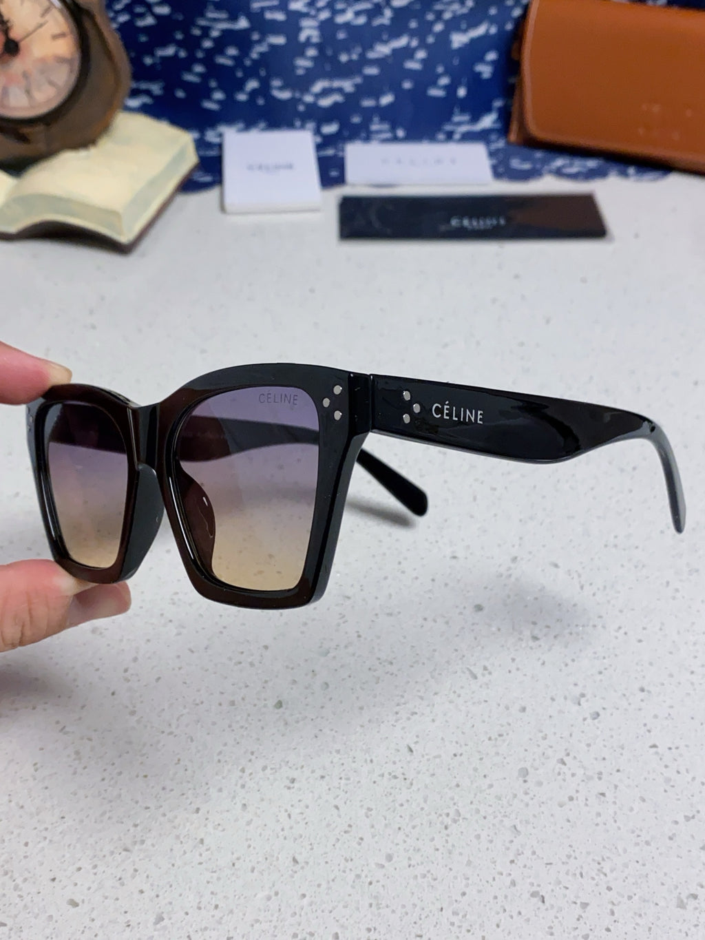 Celine Square Silver Lens Sunglasses for Men & Women - 431937 - detail image 6