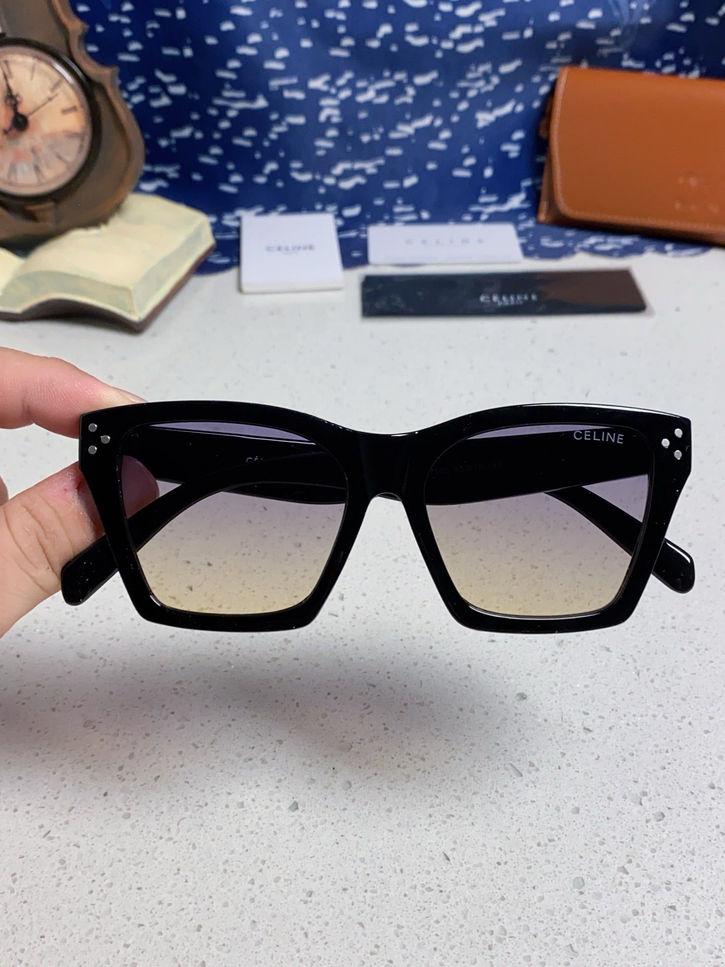 Celine Square Silver Lens Sunglasses for Men & Women - 486950 - detail image 4