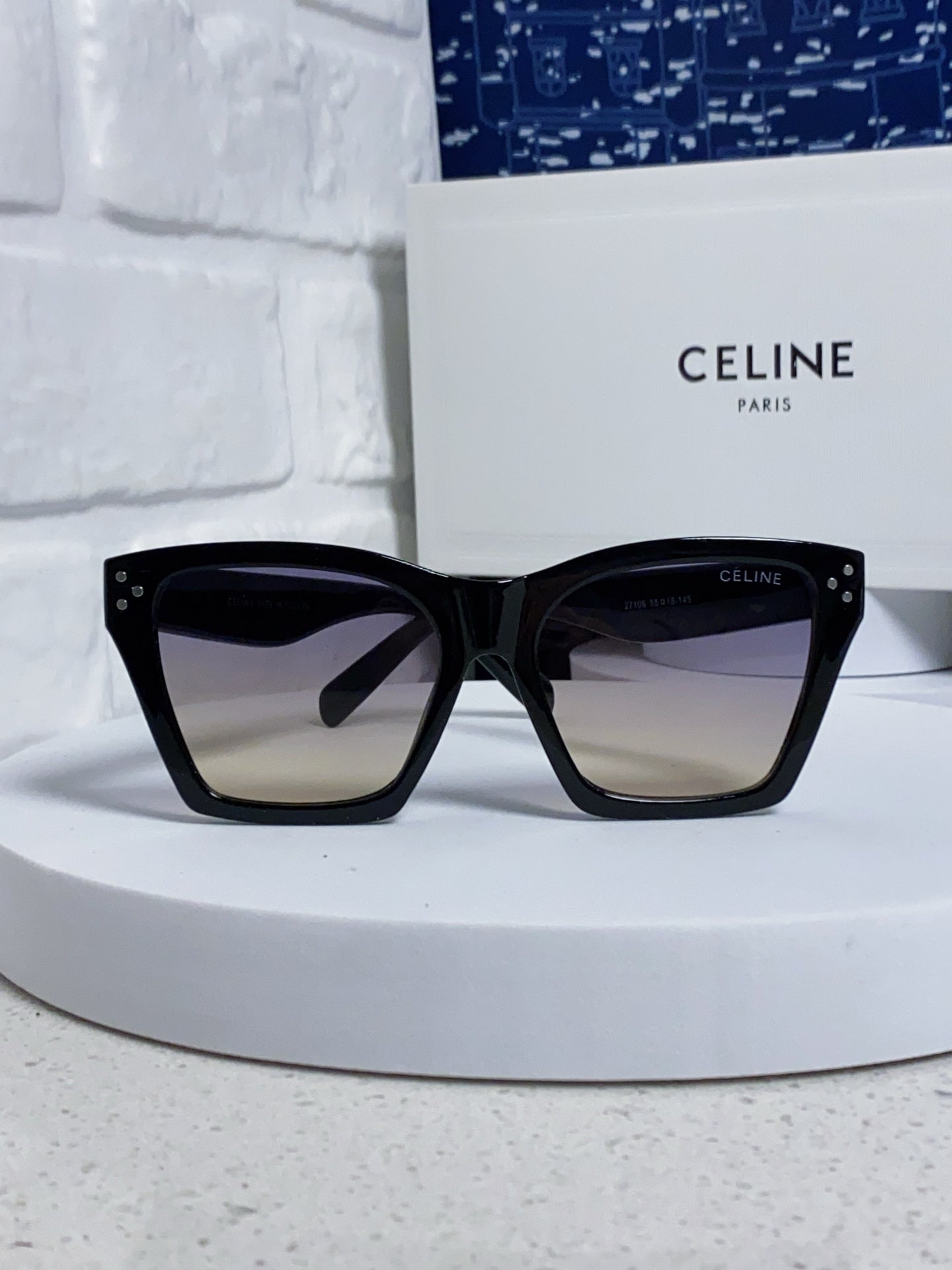 Celine Square Silver Lens Sunglasses for Men & Women - 486950 - detail image 2