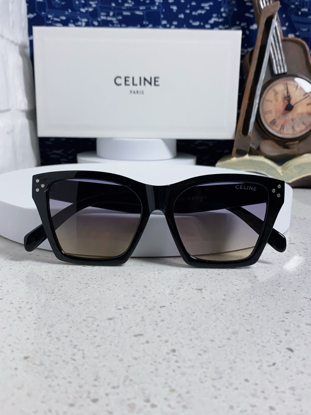 Celine Square Silver Lens Sunglasses for Men & Women - 486950 - detail image 9