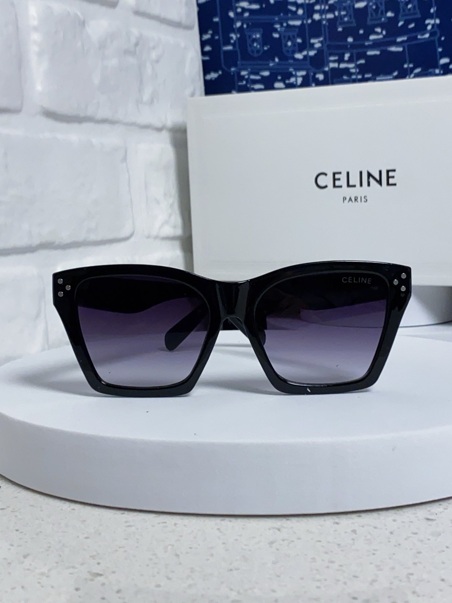 Celine Square Black Lens Sunglasses for Men & Women - 486951 - detail image 2