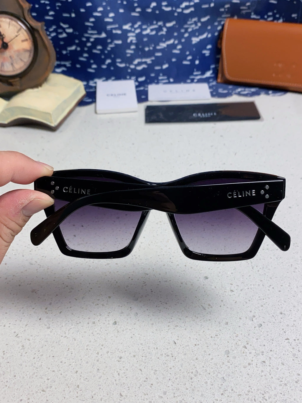 Celine Square Black Lens Sunglasses for Men & Women - 486951 - detail image 5