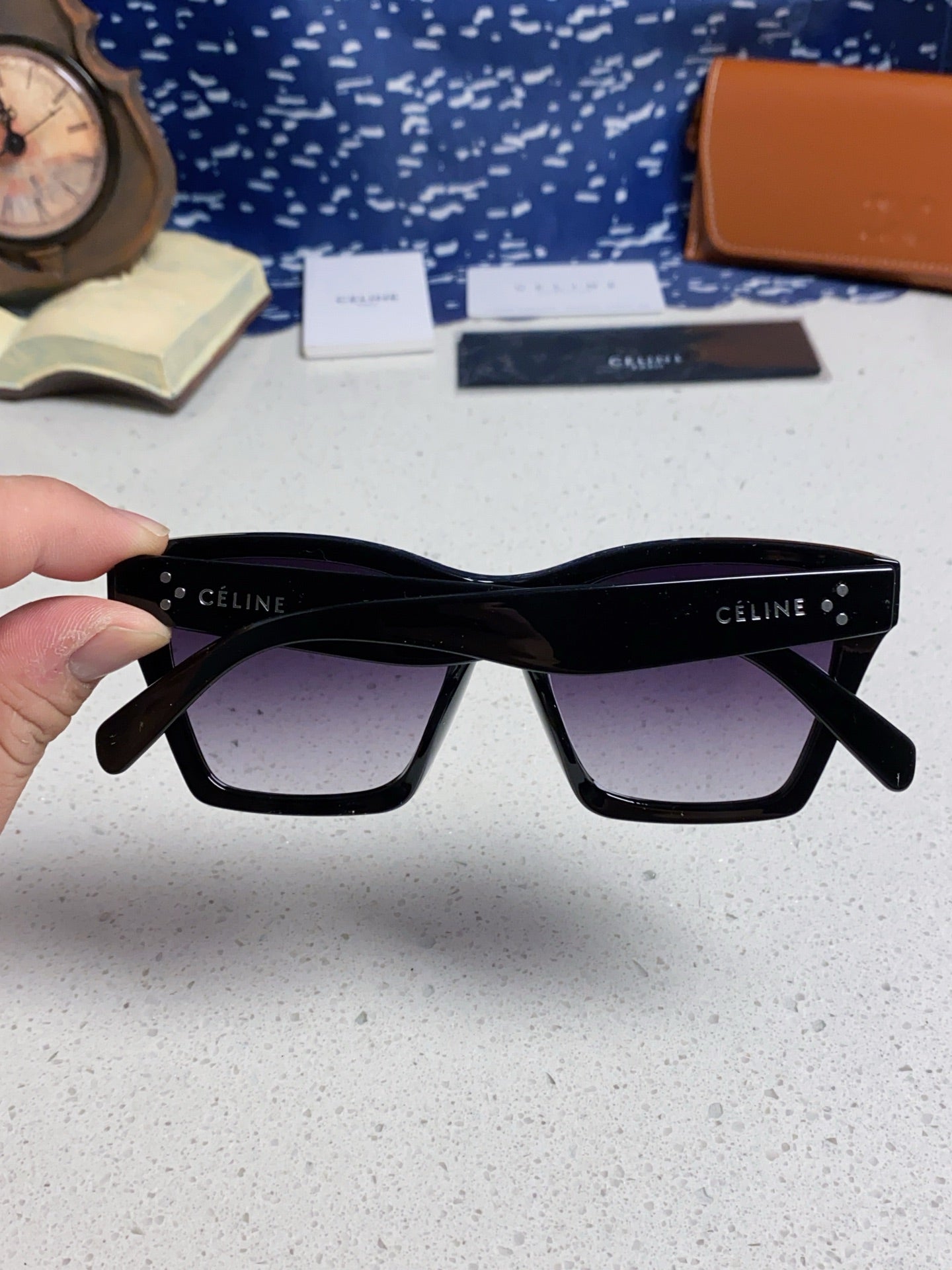 Celine Square Black Lens Sunglasses for Men & Women - 431938 - detail image 5