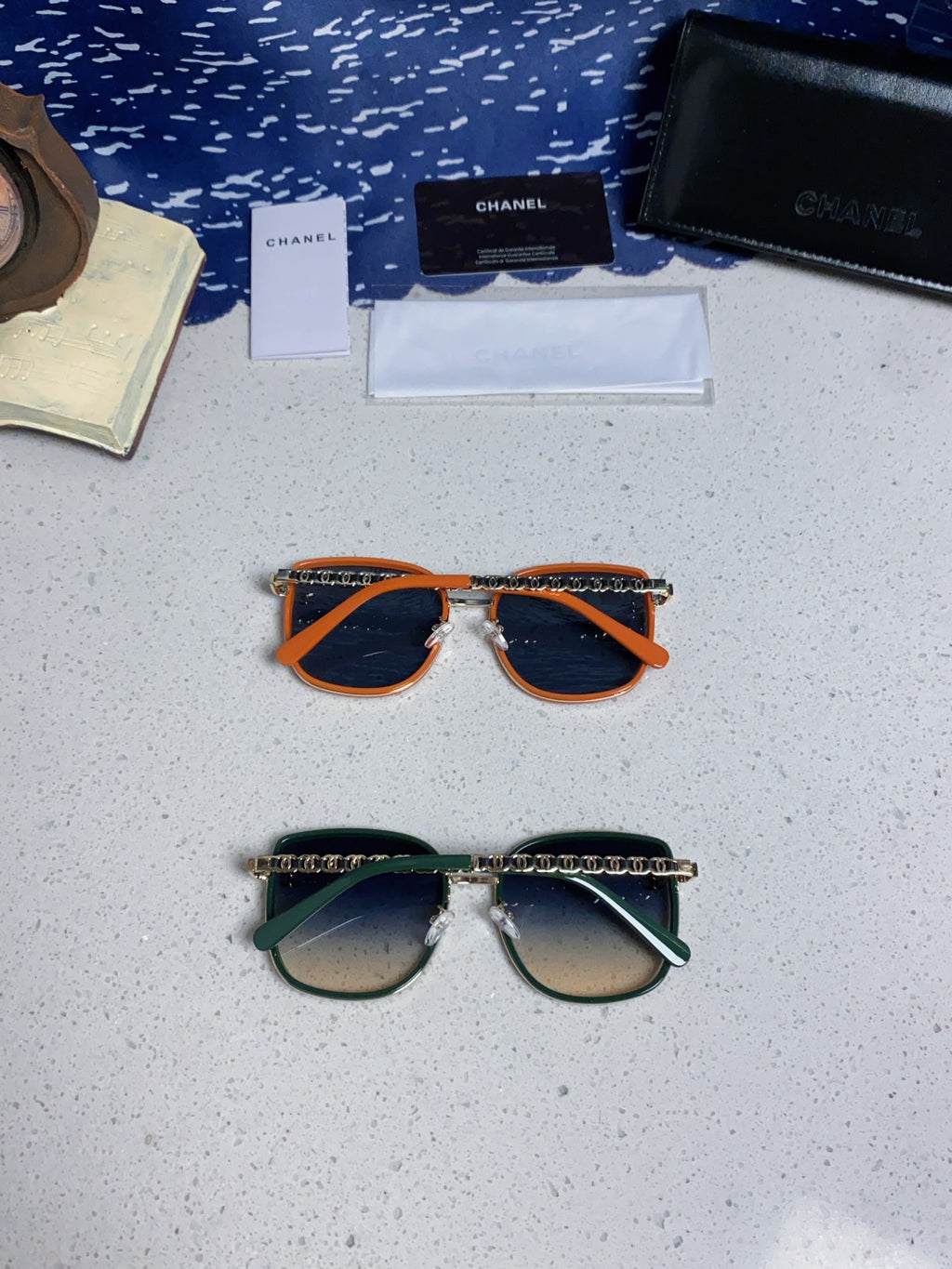 Chanel Fashion Blue Lens Sunglasses for Women - detail image 10