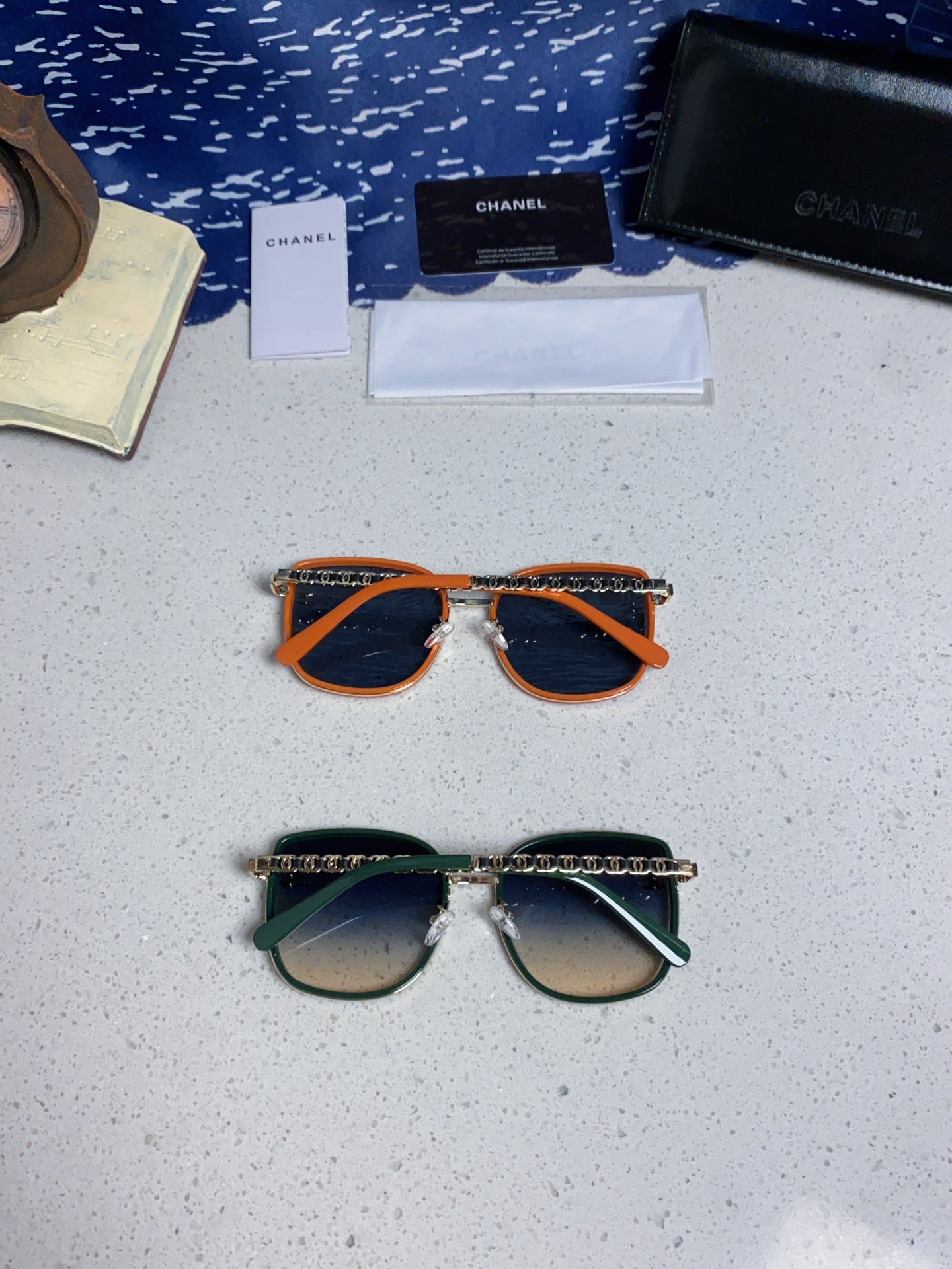 Chanel Fashion Blue Lens Sunglasses for Women - detail image 10