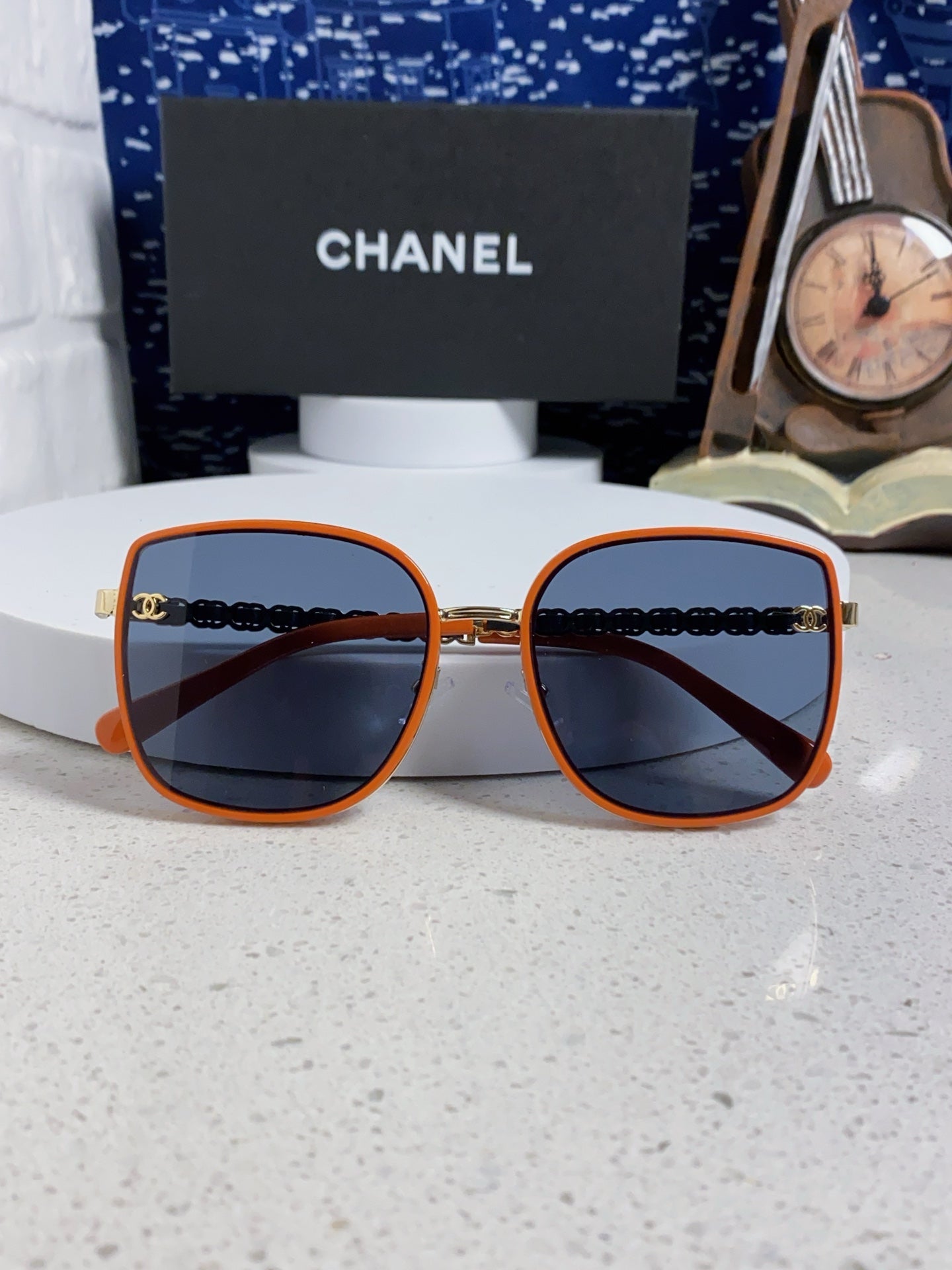 Chanel Fashion Blue Lens Sunglasses for Women - detail image 8