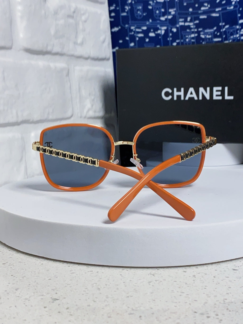 Chanel Fashion Blue Lens Sunglasses for Women - detail image 3