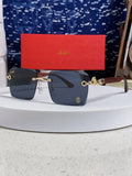 Cartier Lightweight Rimless Blue Lens Sunglasses for Men & Women - 432353