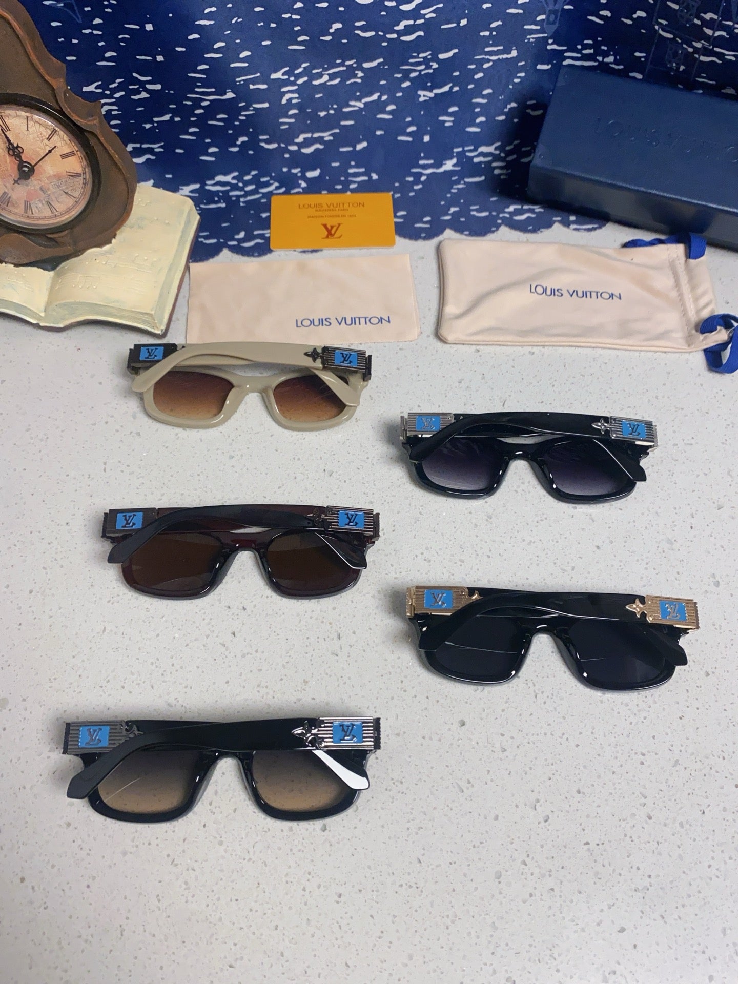 Louis Vuitton Square Red Lens Sunglasses for Men & Women - 486222 - detail image 11