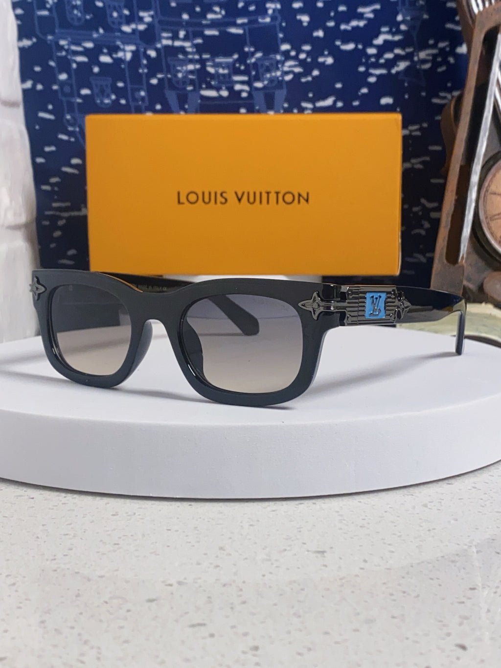 Louis Vuitton Square Red Lens Sunglasses for Men & Women - 486222