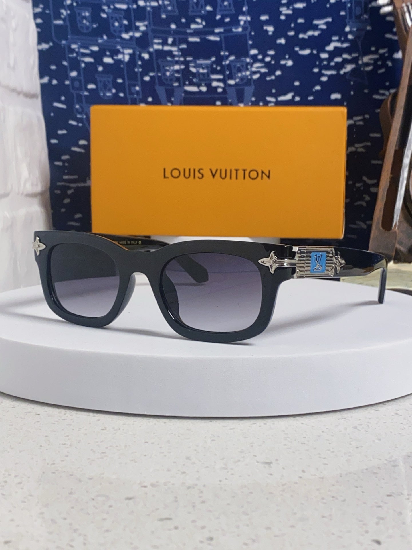 Louis Vuitton Square Silver Lens Sunglasses for Men & Women - 486223