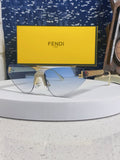 Fendi Lightweight Metal Rimless Silver Lens Sunglasses for Women - 358746