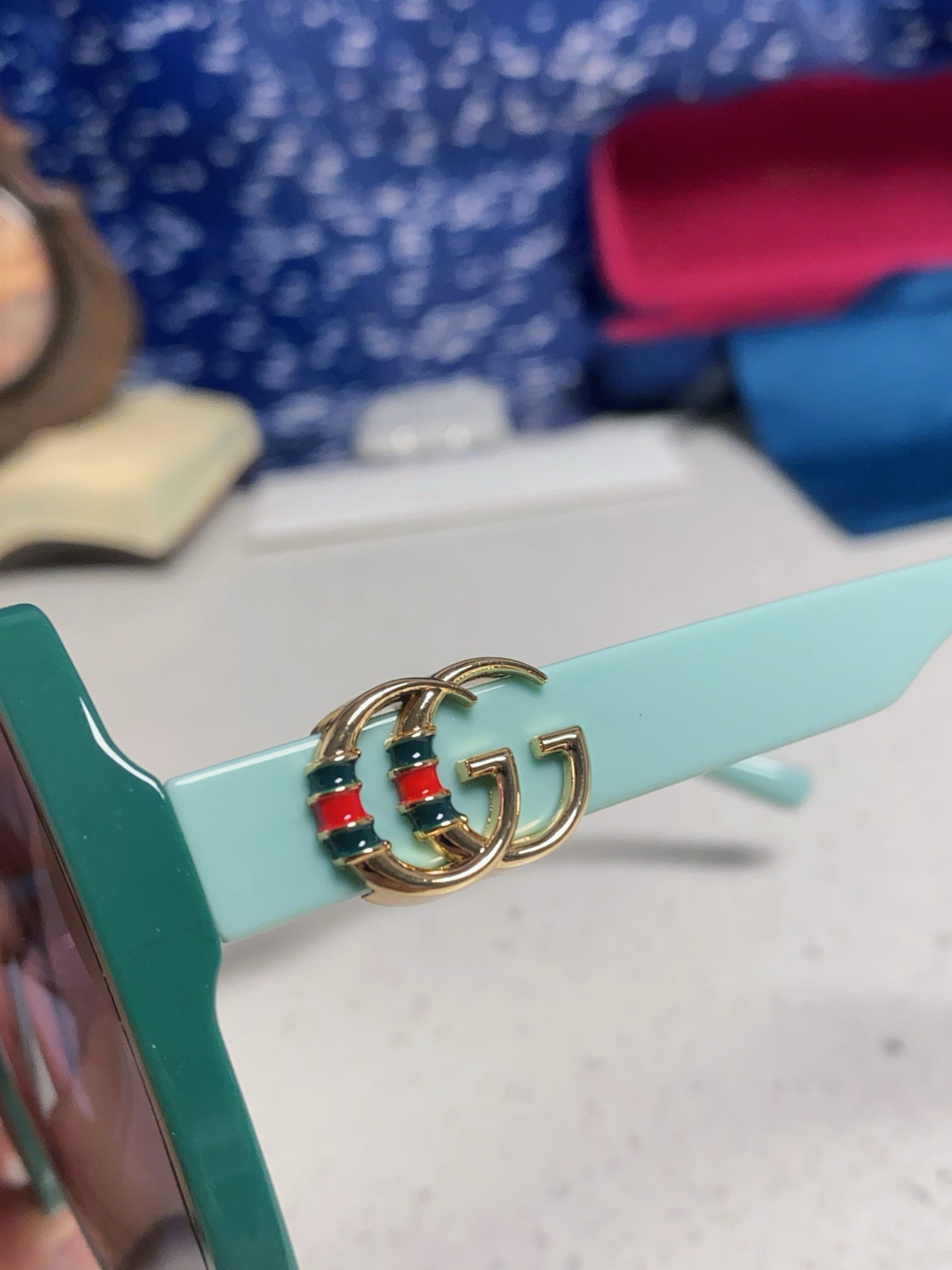 Gucci Fashion Blue Lens Sunglasses for Women - 493287 - detail image 7