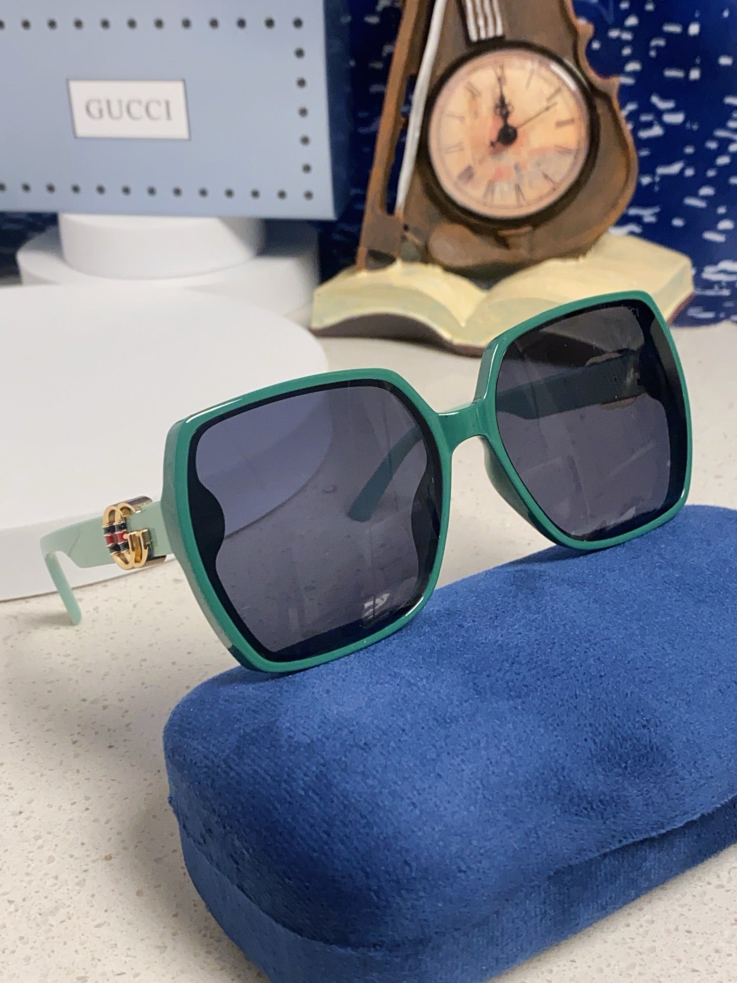 Gucci Fashion Blue Lens Sunglasses for Women - 493287 - detail image 10