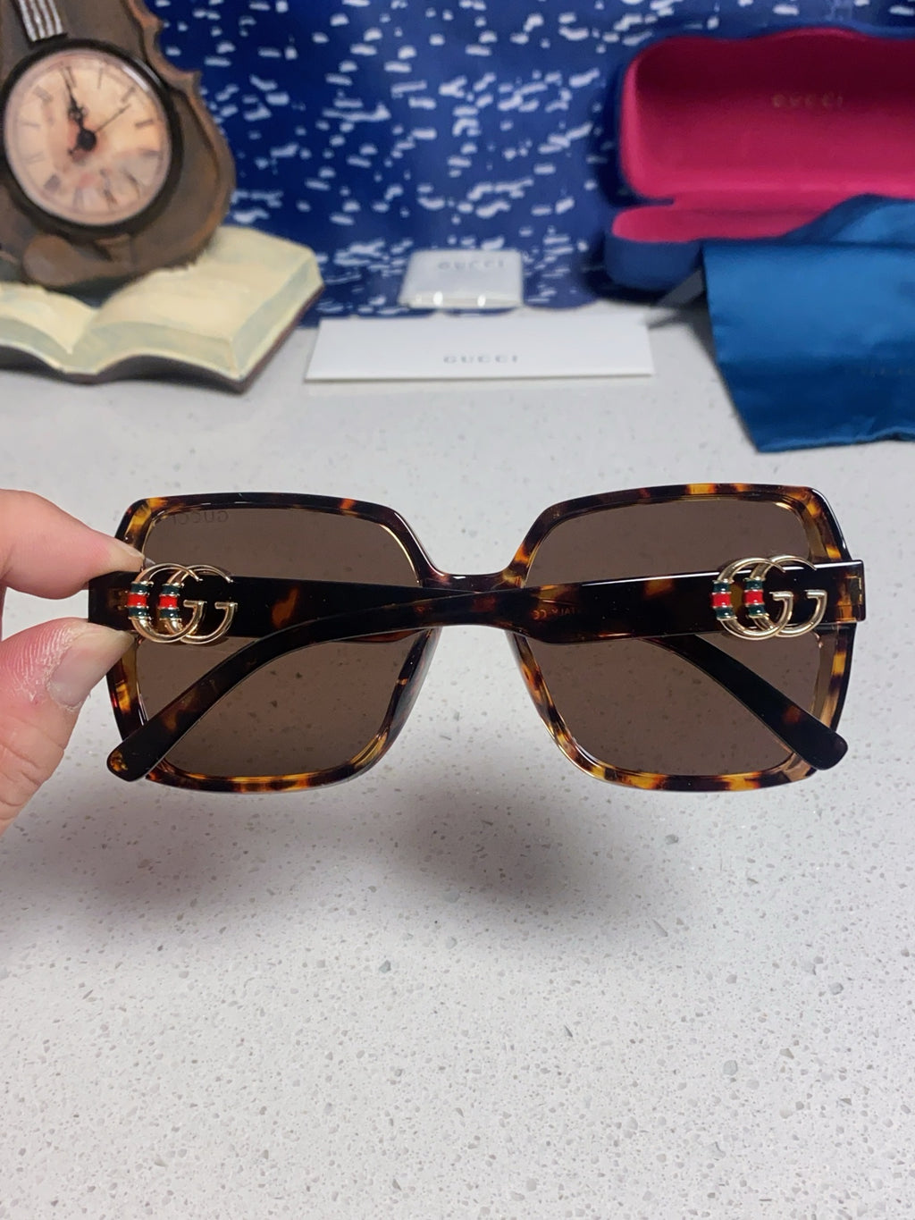 Gucci Fashion Black Lens Sunglasses for Women - detail image 5