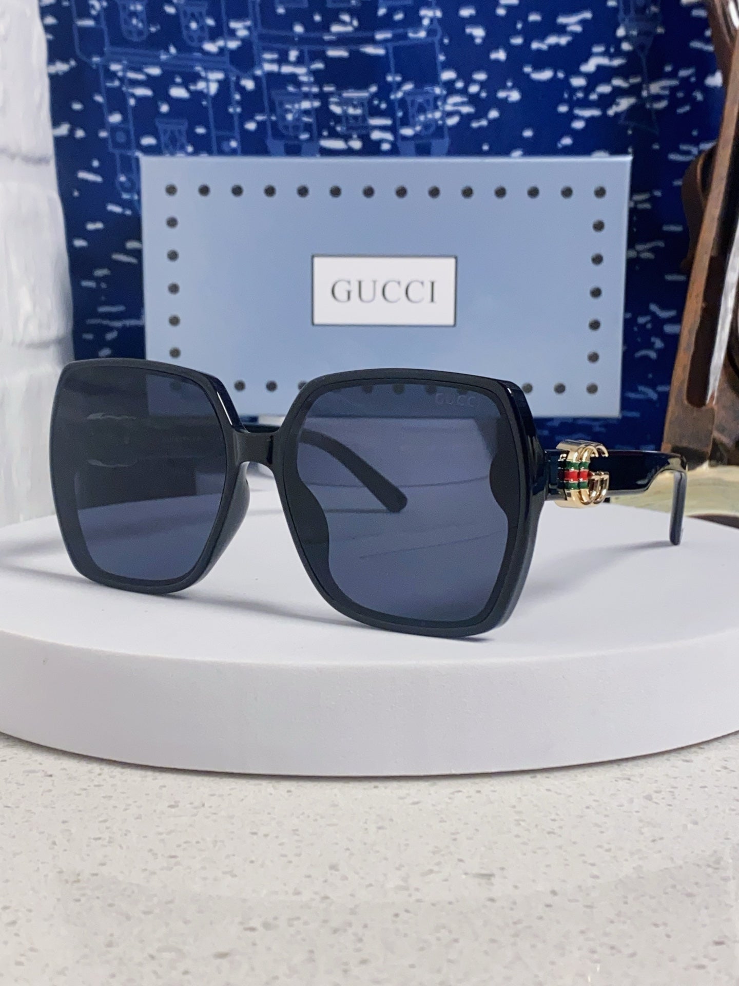 Gucci Fashion Blue Lens Sunglasses for Women