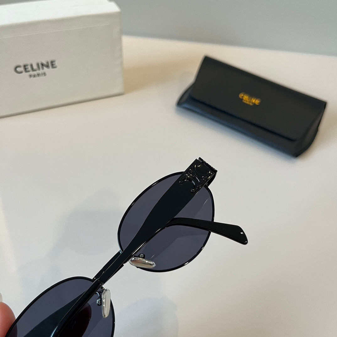 Celine Cat-Eye Black Lens Sunglasses for Men & Women - 372033 - detail image 7