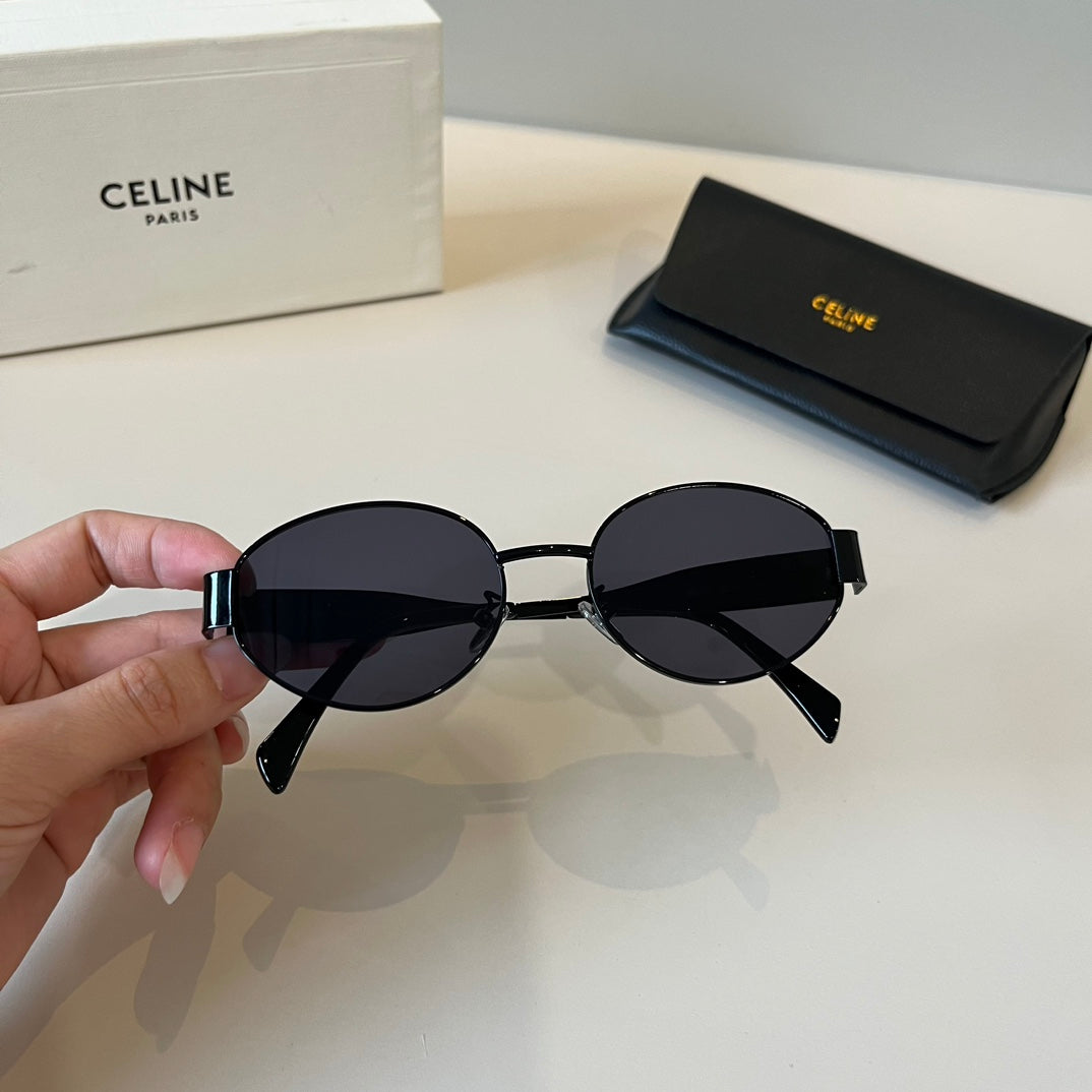 Celine Cat-Eye Black Lens Sunglasses for Men & Women - detail image 8