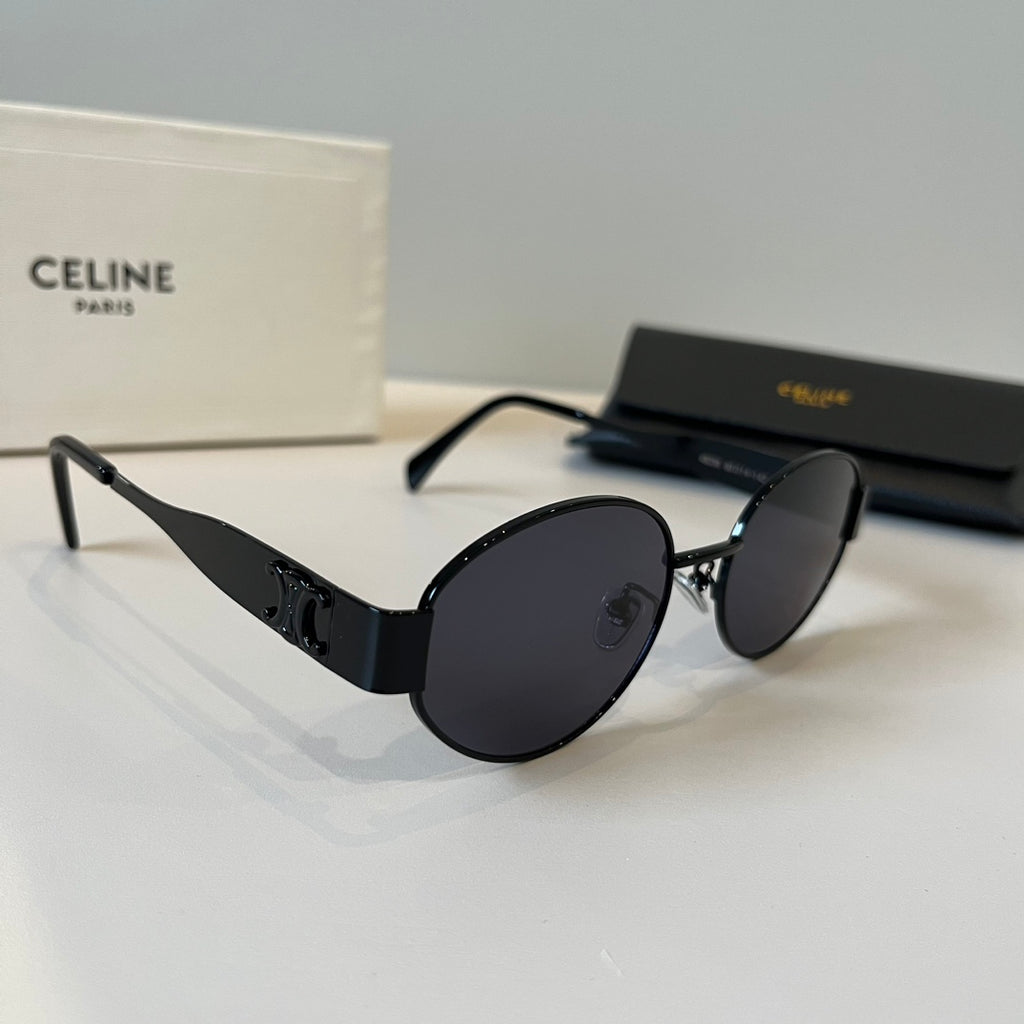 Celine Cat-Eye Black Lens Sunglasses for Men & Women - 372033