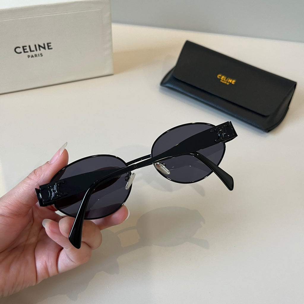Celine Cat-Eye Black Lens Sunglasses for Men & Women - detail image 6